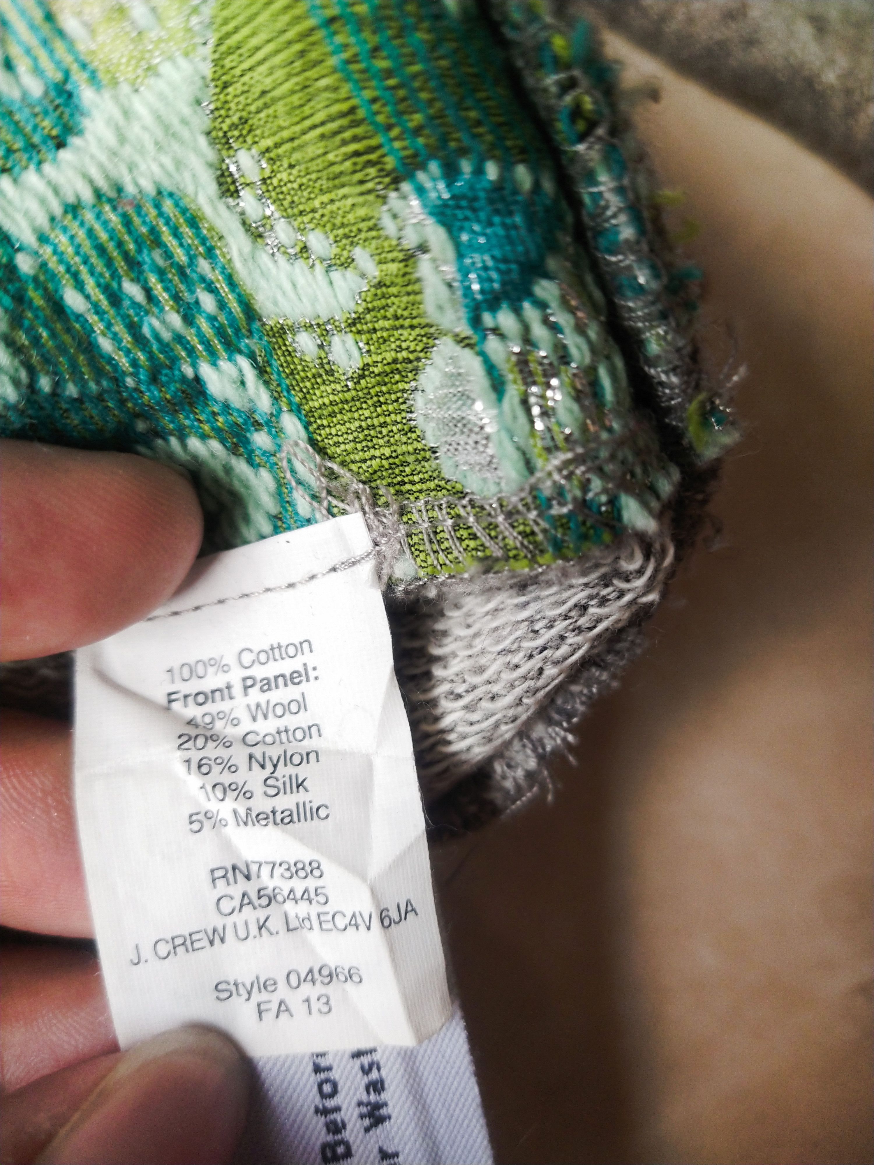J.Crew FW13 J.Crew Floral Metallic Jacquard Silk Blend Sweater Size S / US 4 / IT 40 - 9 Thumbnail