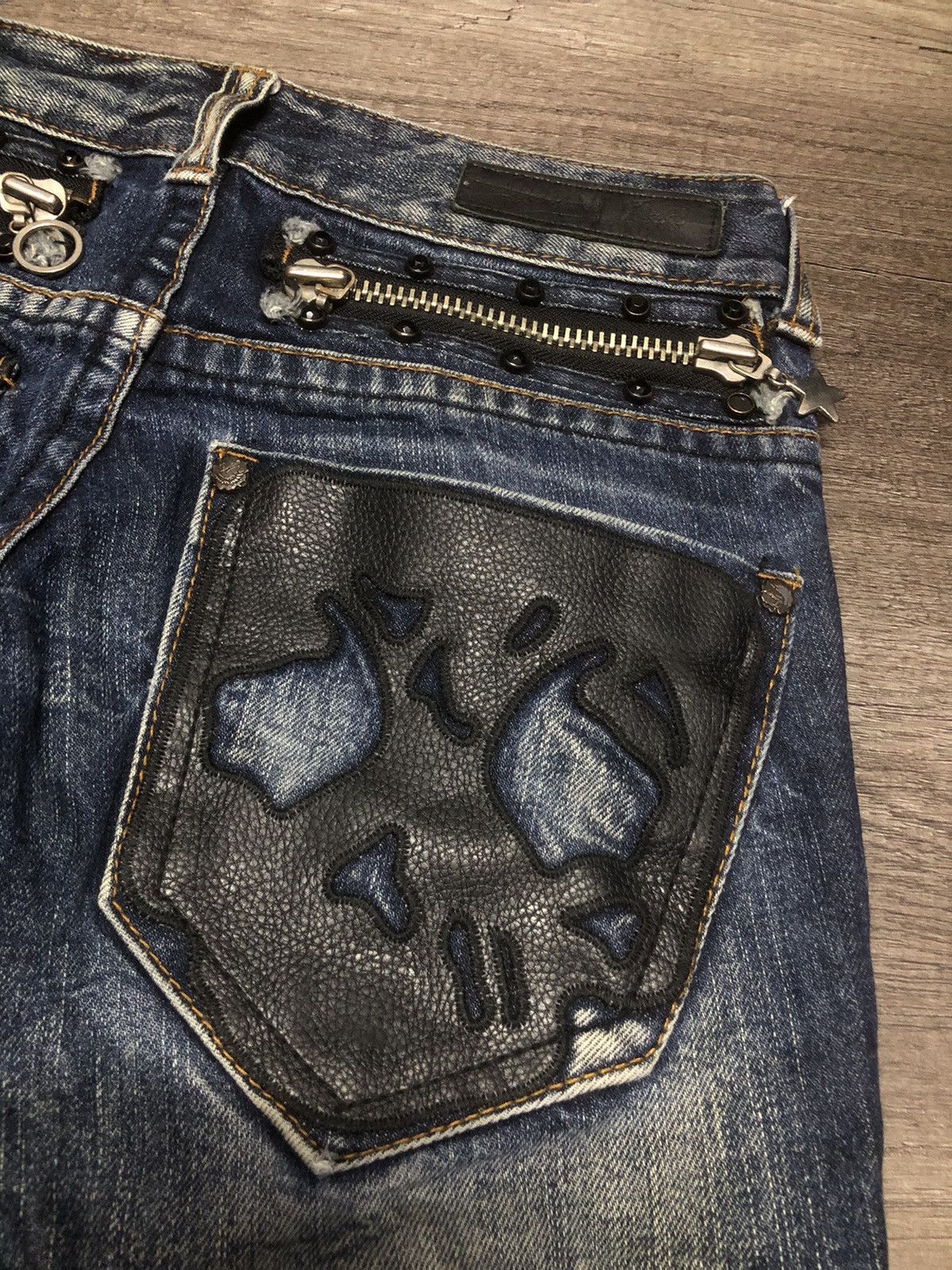 Japanese Brand Romany Denim Jeans like Hysteric Glamour design Size 28" / US 6 / IT 42 - 12 Thumbnail