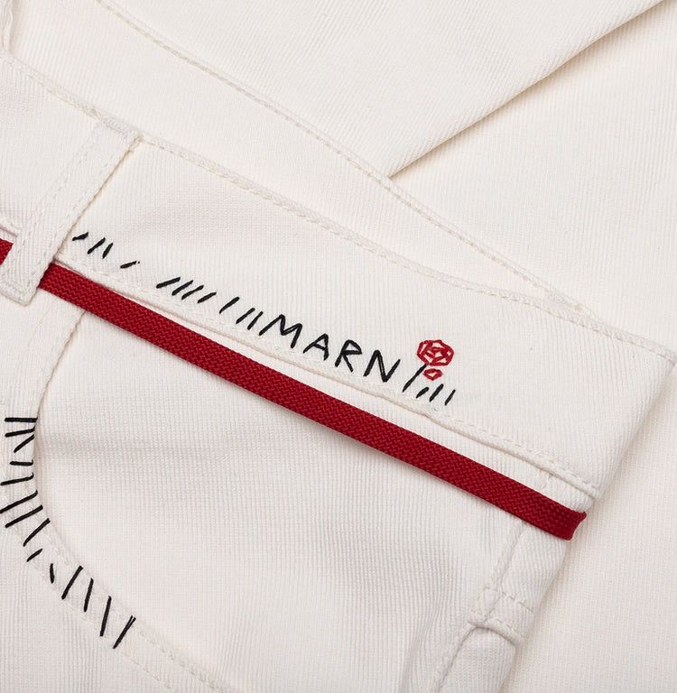 Marni DRAWSTRING TROUSERS - LILY WHITE Size US 29 - 4 Thumbnail