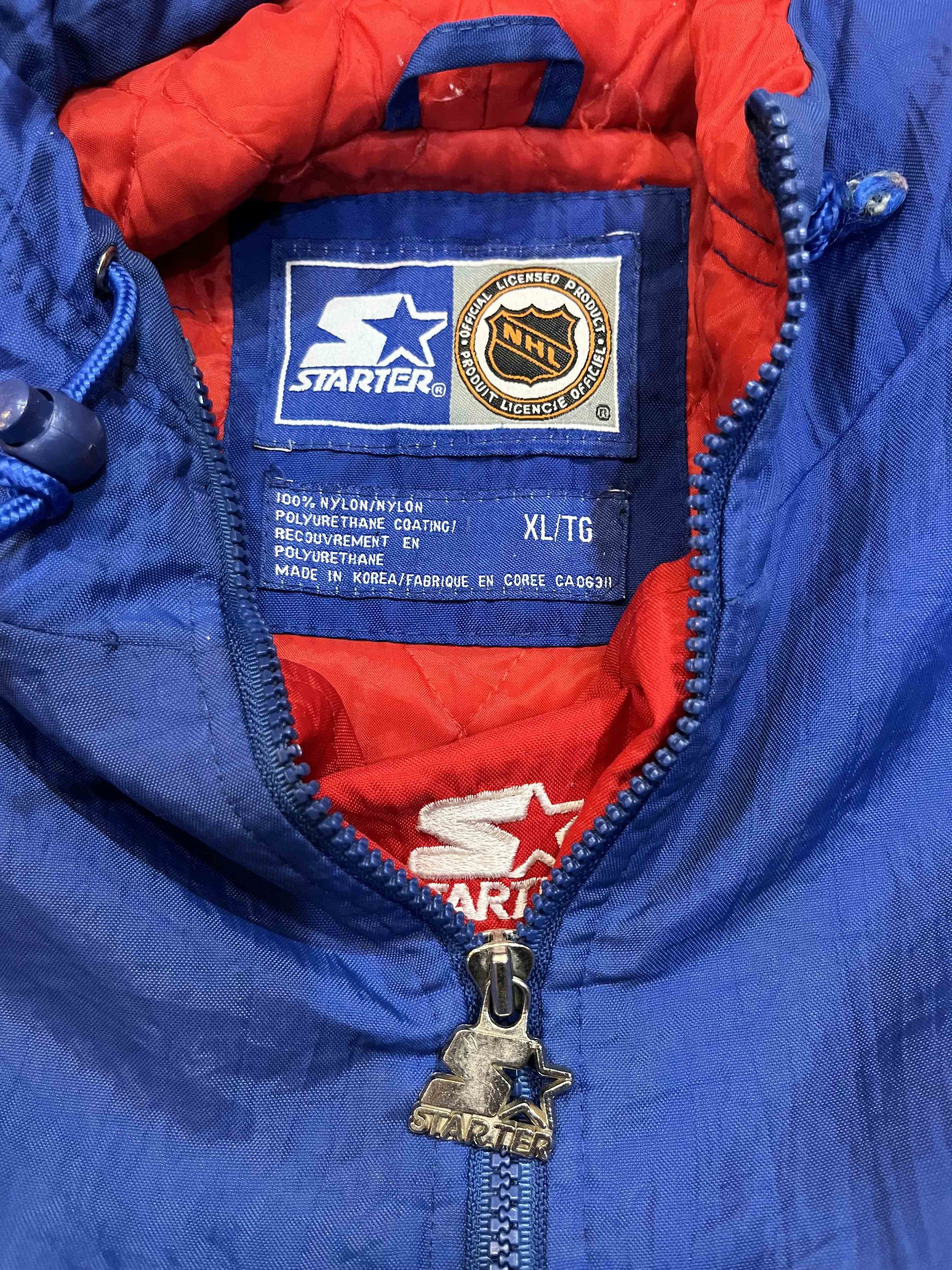 NHL × Starter × Vintage Vintage Starter NHL Winnipeg Jets Hoodie Puffer Jacket Size US S / EU 44-46 / 1 - 3 Thumbnail