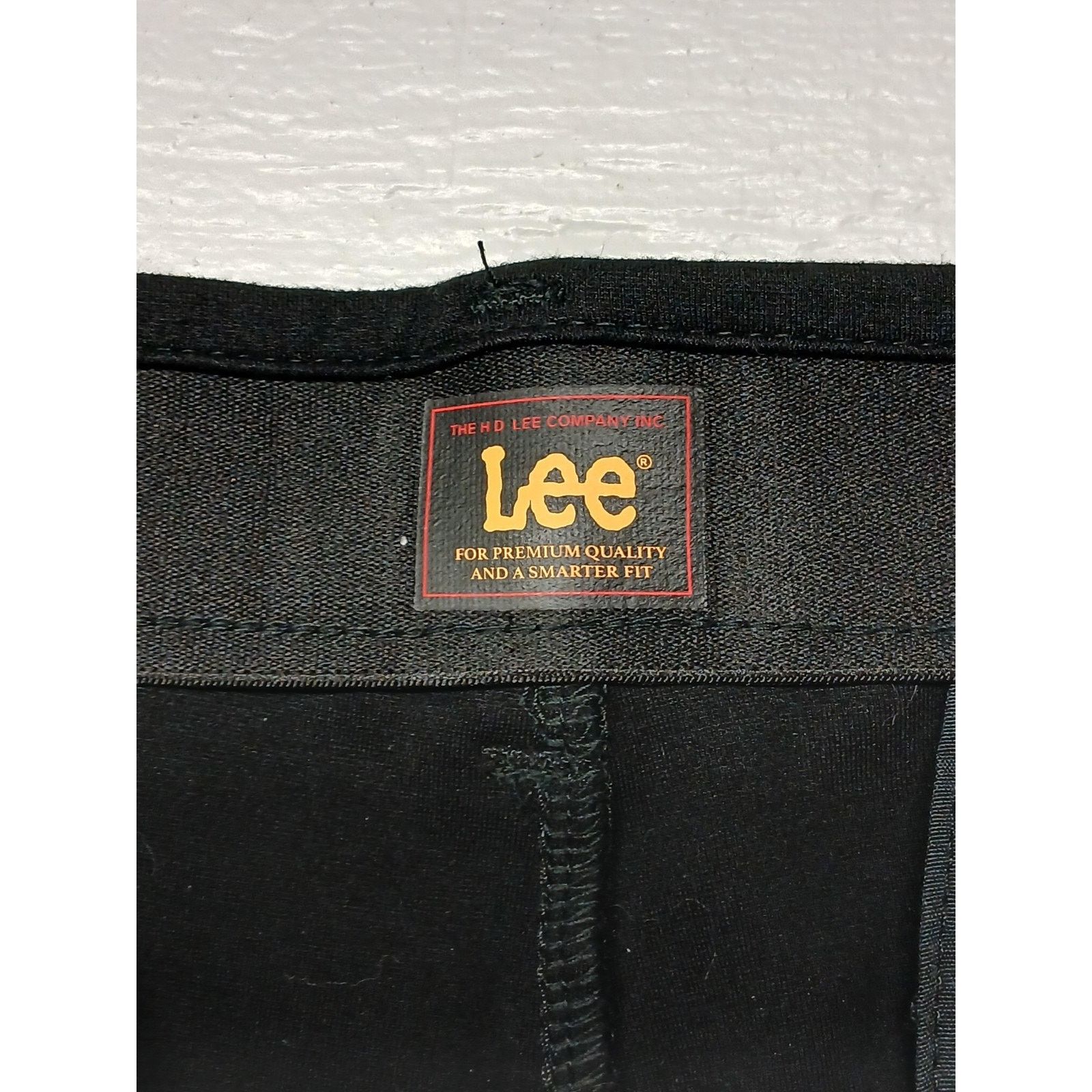 Lee Lee (16) Womens Black Relaxed Stretch Smart Fit Dress Slacks Size 38" / US 16 / IT 52 - 4 Thumbnail