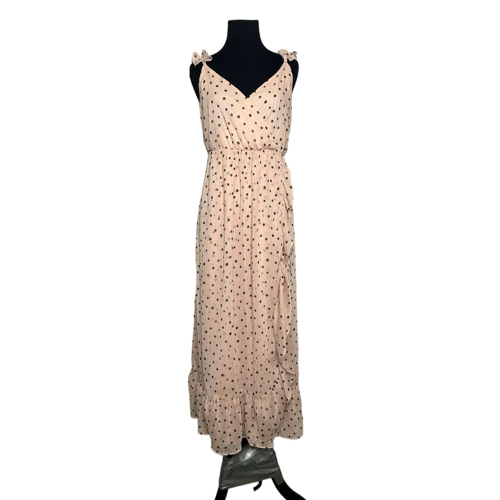 Madewell Madewell Polka Dots Ruffle Straps Maxi Dress Size 4 Size S / US 4 / IT 40 - 1 Thumbnail