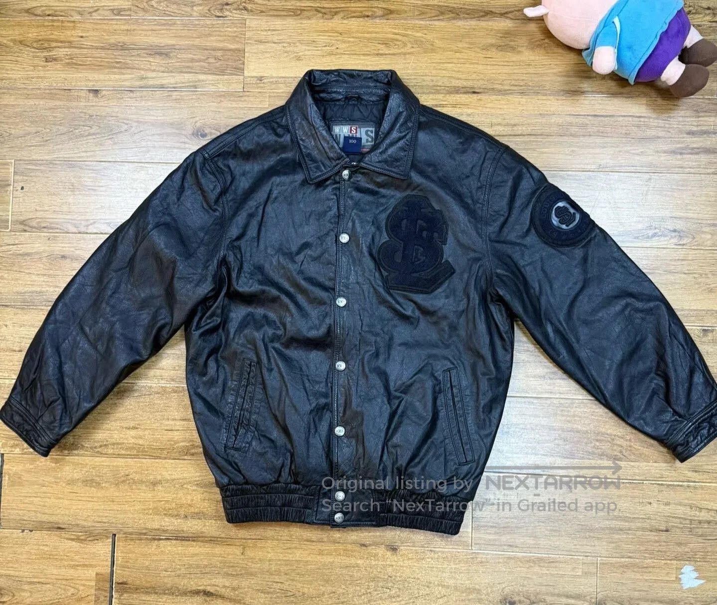 VINNY's Vintage MLB Leather Flight Jacket. Size US L / EU 52-54 / 3 - 1 Thumbnail