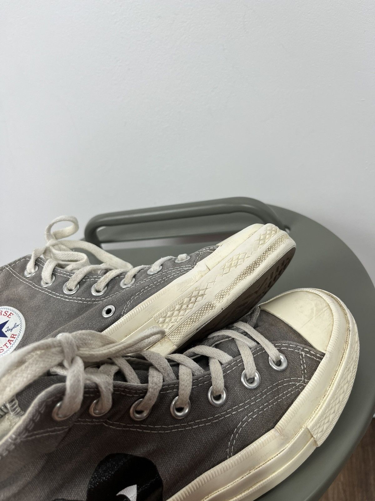 Converse Converse x CDG Play Chuck Taylor High Grey Heart US 6 W Size US 6 / IT 36 - 13 Thumbnail