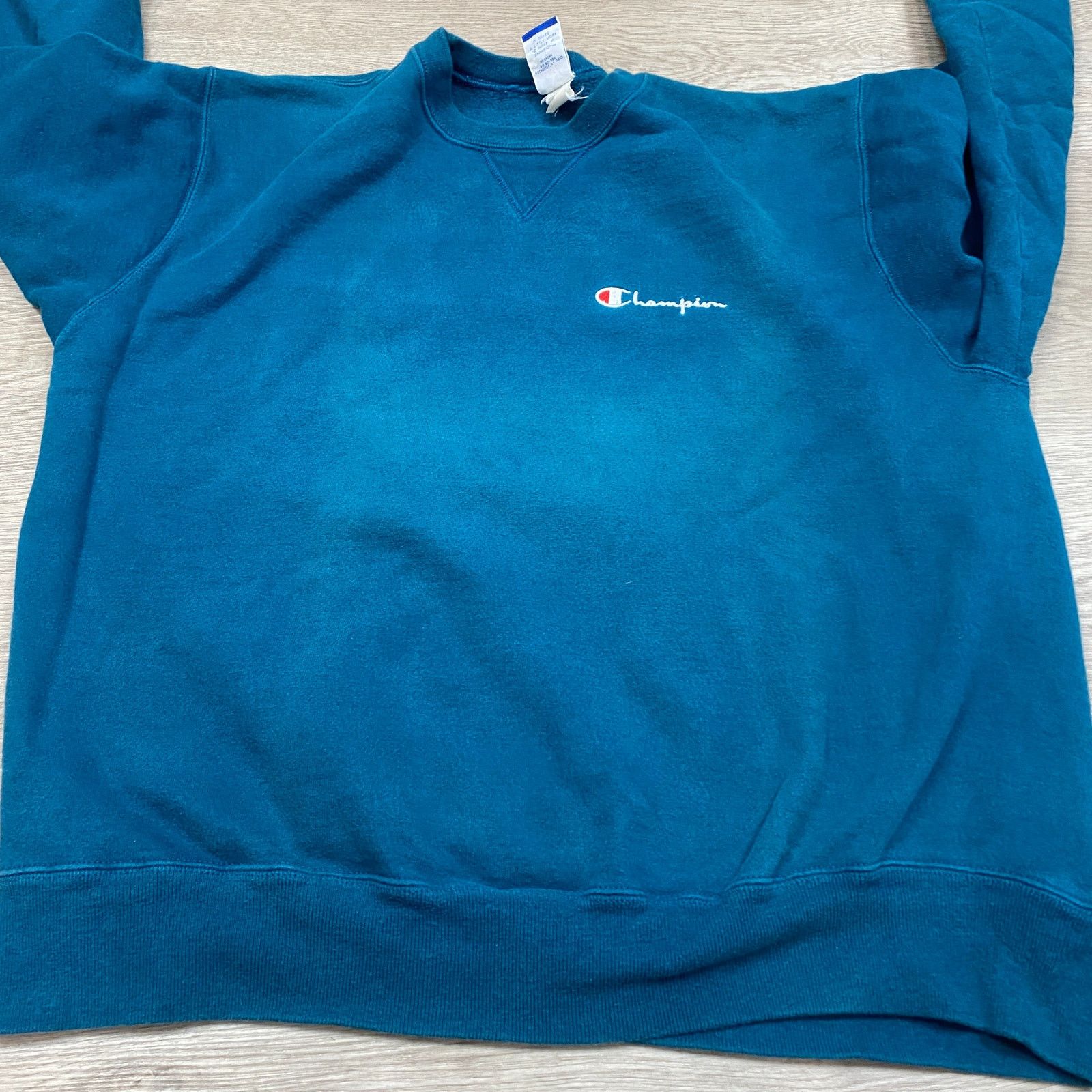 Champion × Vintage VTG 90s Champion Script Logo Crew Sweatshirt XL Loungewear Size US XL / EU 56 / 4 - 8 Thumbnail