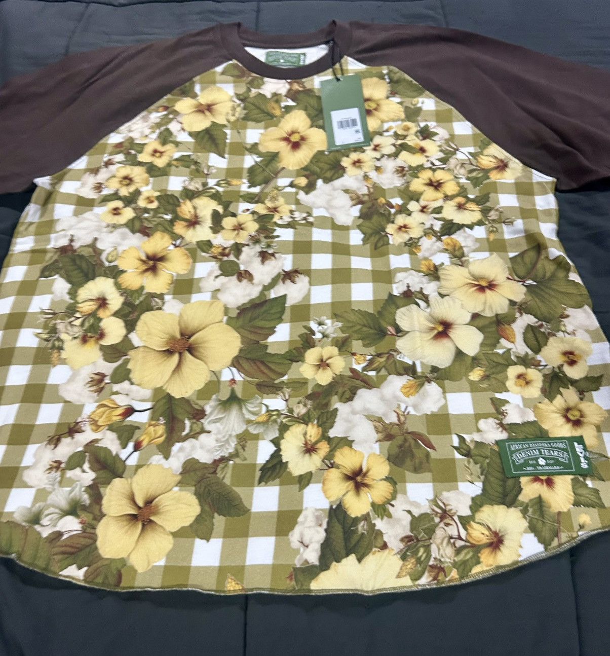 DENIM TEARS × Levi's Denim Tears x Levi's -Cotton Gingham Baseball Tee size Large Size US L / EU 52-54 / 3 - 2 Thumbnail