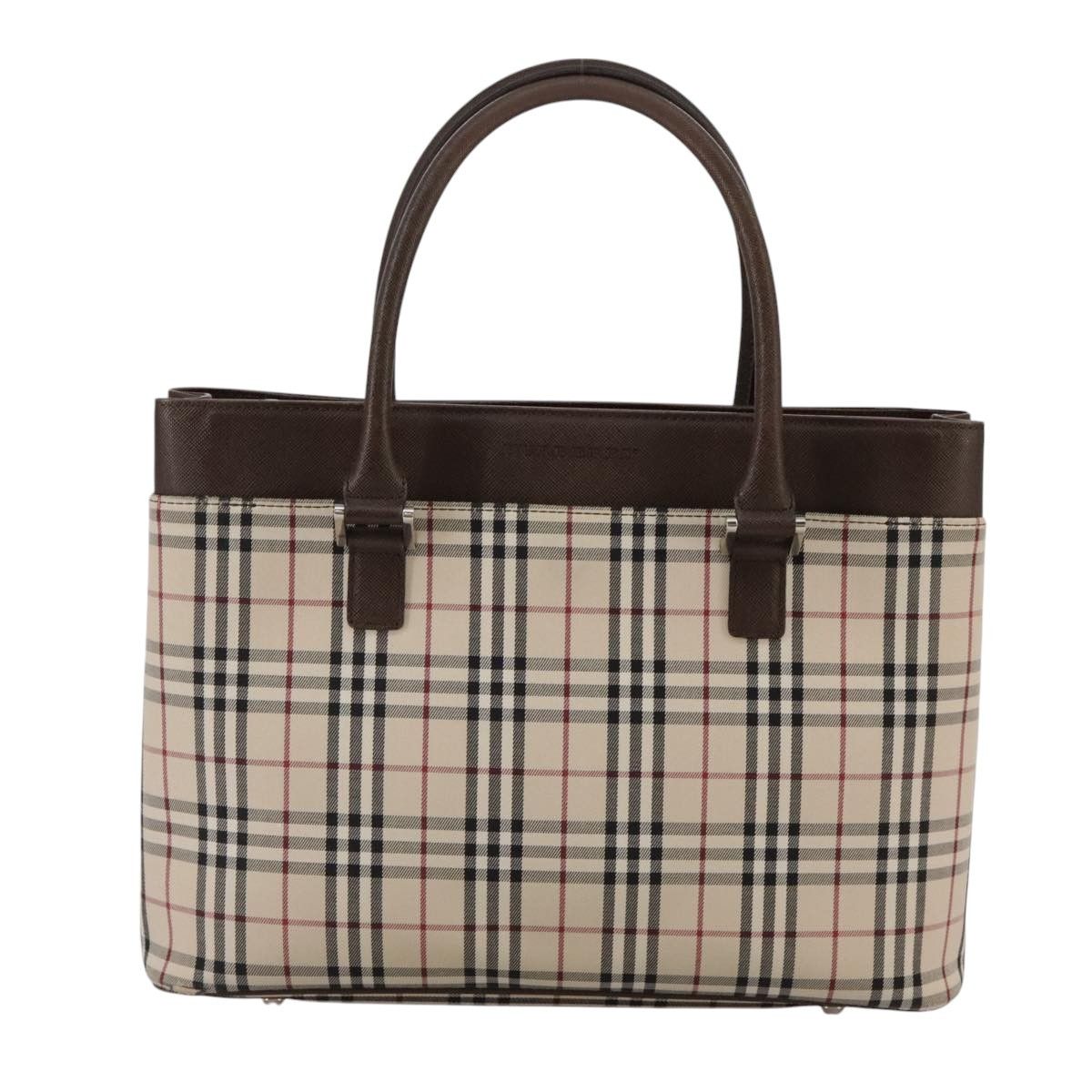 Burberry Nova Check Beige Canvas Tote Bag (Pre-Owned) Size ONE SIZE - 1 Thumbnail