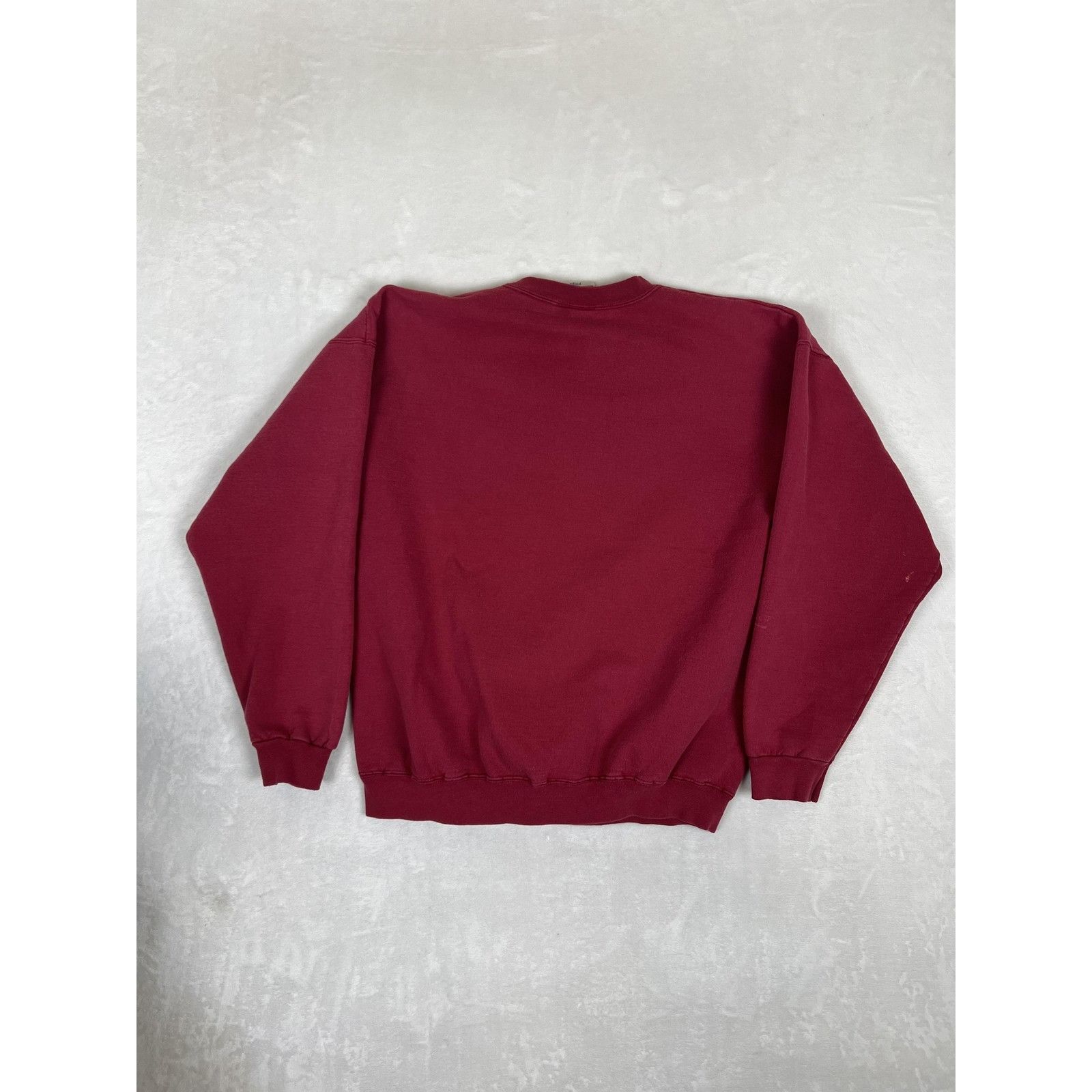 Vintage Vintage Curves for Women Sweatshirt Women's Large Maroon Cre Size L / US 10 / IT 46 - 8 Thumbnail