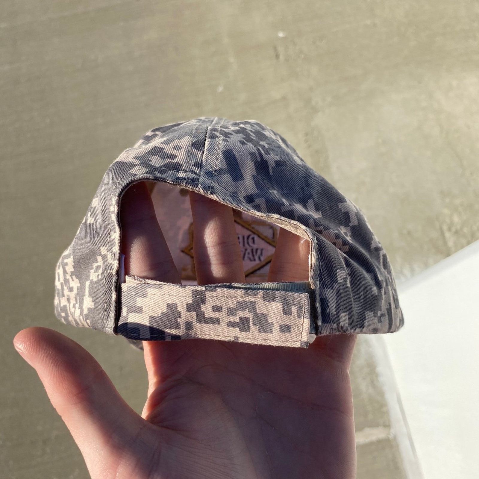 Vintage Vintage Y2K Dietz & Watson Hat OSFA Military Camo USA Flag Size ONE SIZE - 3 Thumbnail