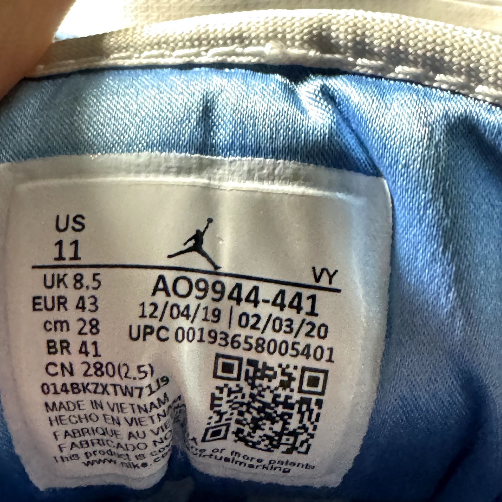 Jordan Brand × Nike Wmns Nike Air Jordan 1 Low UNC Women's Shoes - Size 11 Size US 11 / IT 41 - 8 Thumbnail