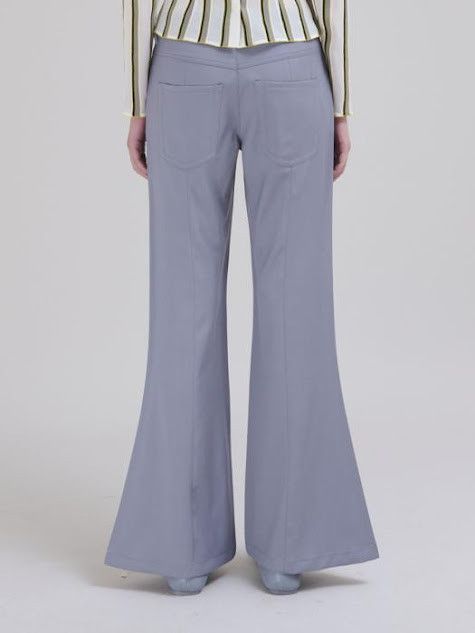Marni oc11z0525 Wool & Mohair Flared Trousers in Grey Size 30" / US 8 / IT 44 - 2 Thumbnail