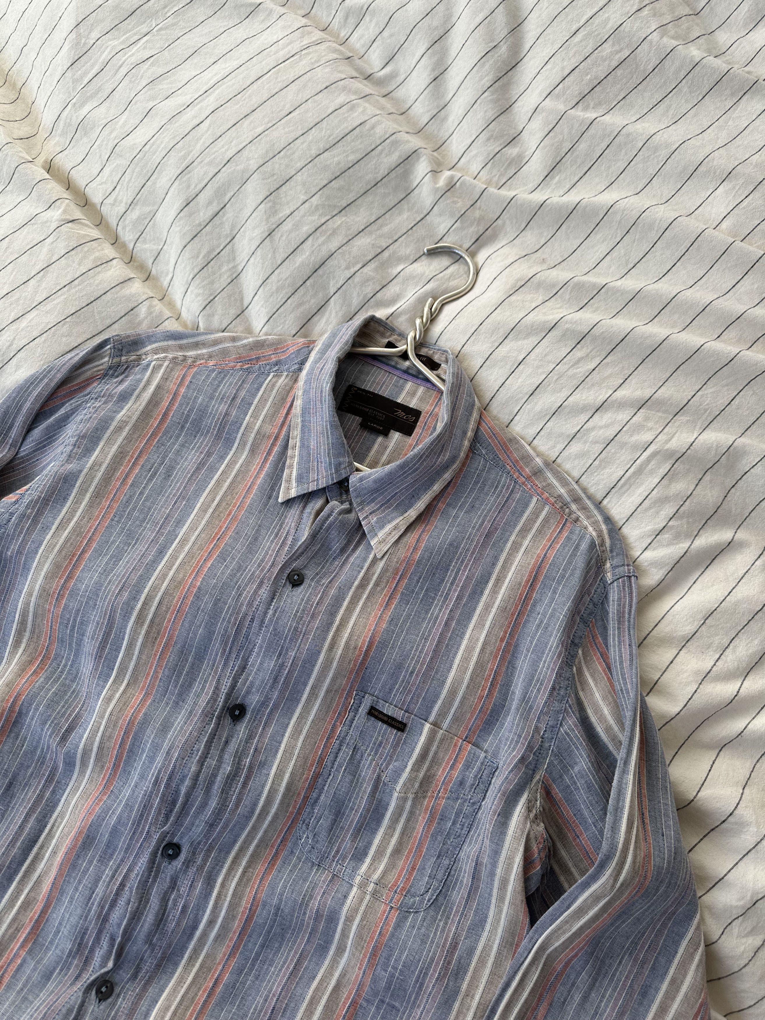 Marlboro Classics Marlboro Classics Vintage Linen Blend Shirt Large Size US L / EU 52-54 / 3 - 3 Thumbnail