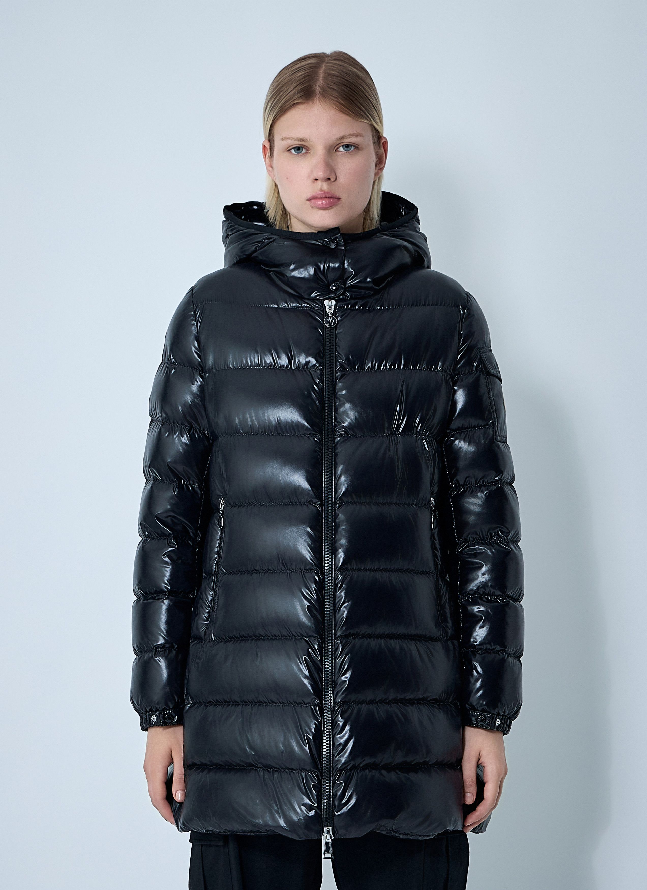 Moncler Courcelles Long Down Coat Size XXS / US 00 / IT 34 - 1 Thumbnail