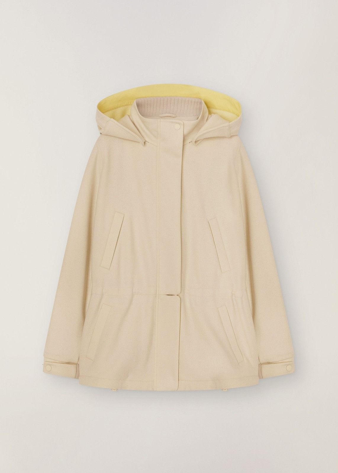 Loro Piana o1srvl11e0824 Icery Short Cashmere Jacket in Beige Size L / US 10 / IT 46 - 1 Thumbnail
