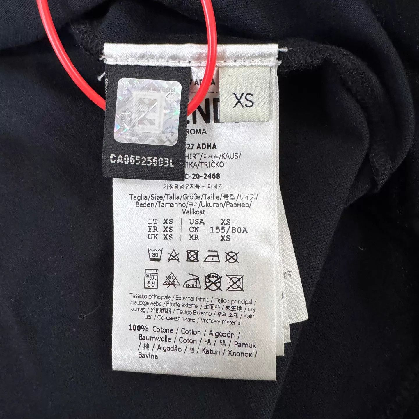 Fendi Fendi Black FF logo shoulder strap short Tee XS 99 new Size XS / US 0-2 / IT 36-38 - 6 Thumbnail