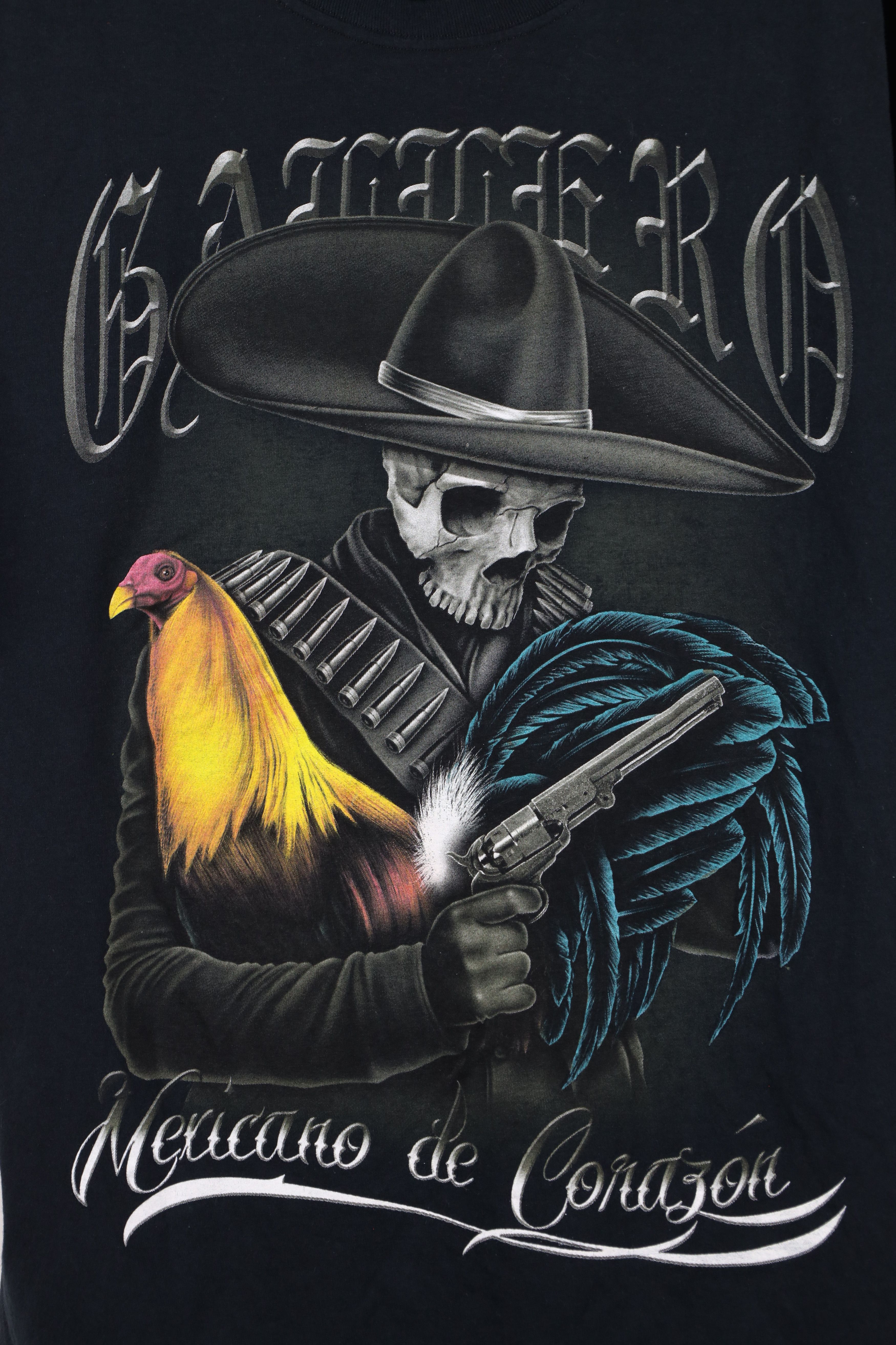 Vintage Vintage Y2K Streetwear Cowboy Mexicano de Corazon T-Shirt Size US XL / EU 56 / 4 - 4 Thumbnail