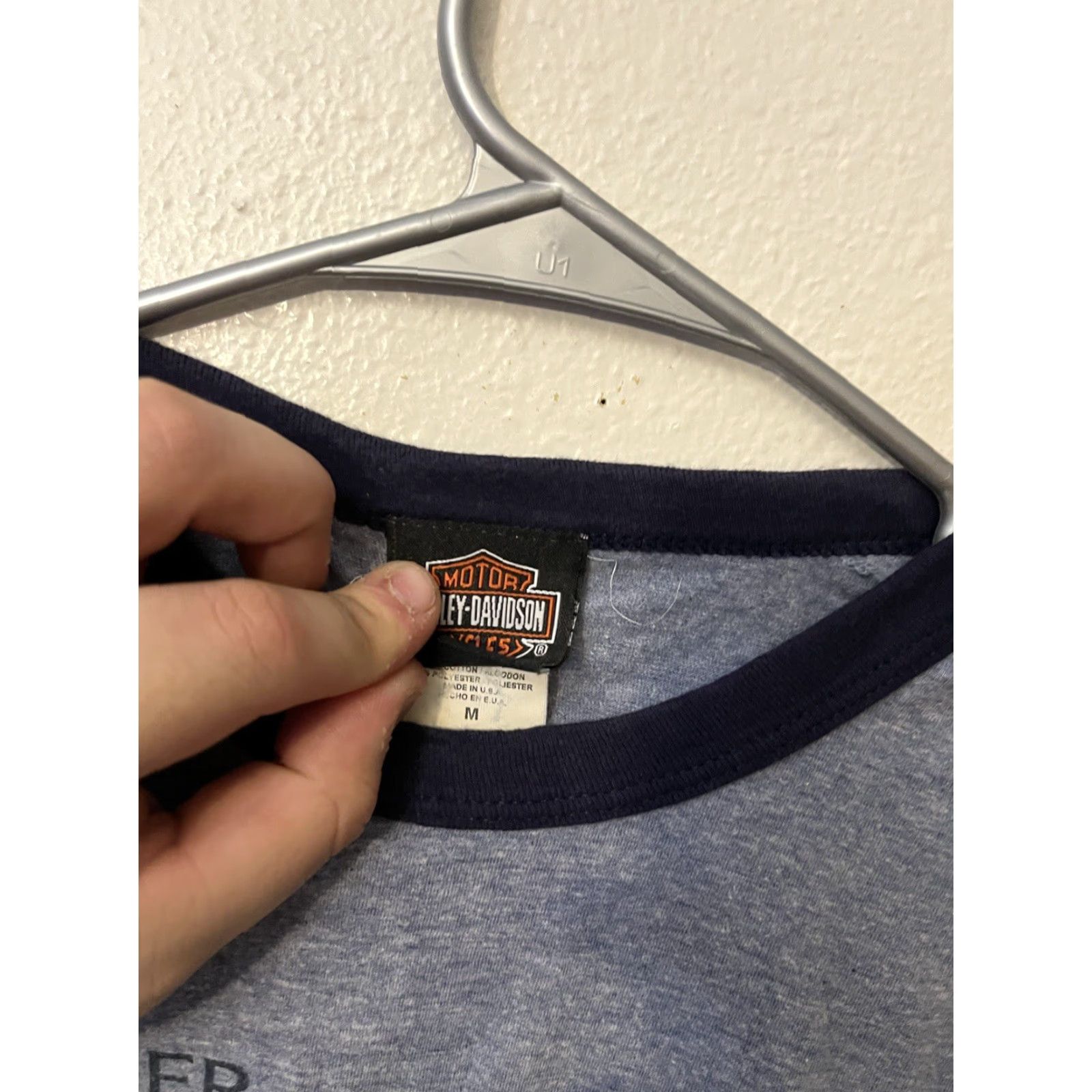 Harley Davidson Harley-Davidson Women's T-Shirt Blue Short Sleeve Crew Neck Logo Heather M Basic Casual Size M / US 6-8 / IT 42-44 - 2 Thumbnail