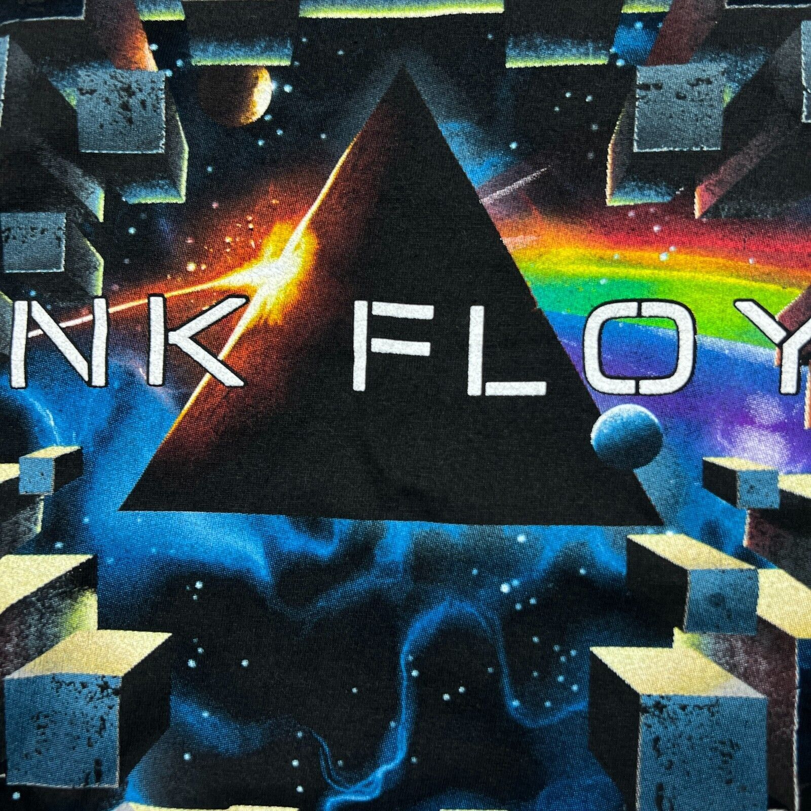 Liquid Blue × Pink Floyd × Vintage 2016 Liquid Blue Pink Floyd T Shirt Dark Side The Moon Band Size US S / EU 44-46 / 1 - 3 Thumbnail