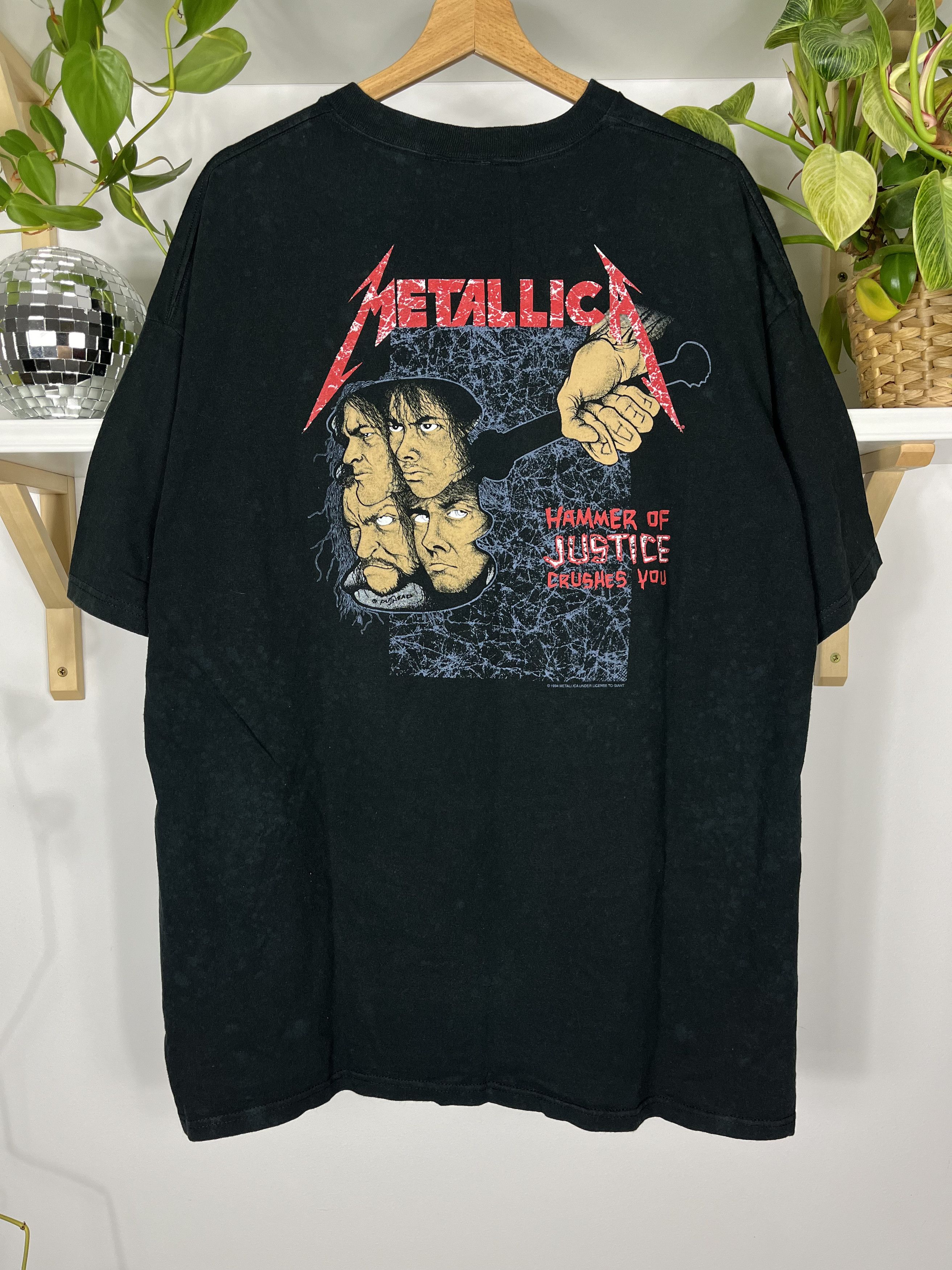 Band Tees × Giant × Vintage Giant Metallica ‘…And Justice for All’ 1994 Tshirt Size US XXL / EU 58 / 5 - 1 Thumbnail