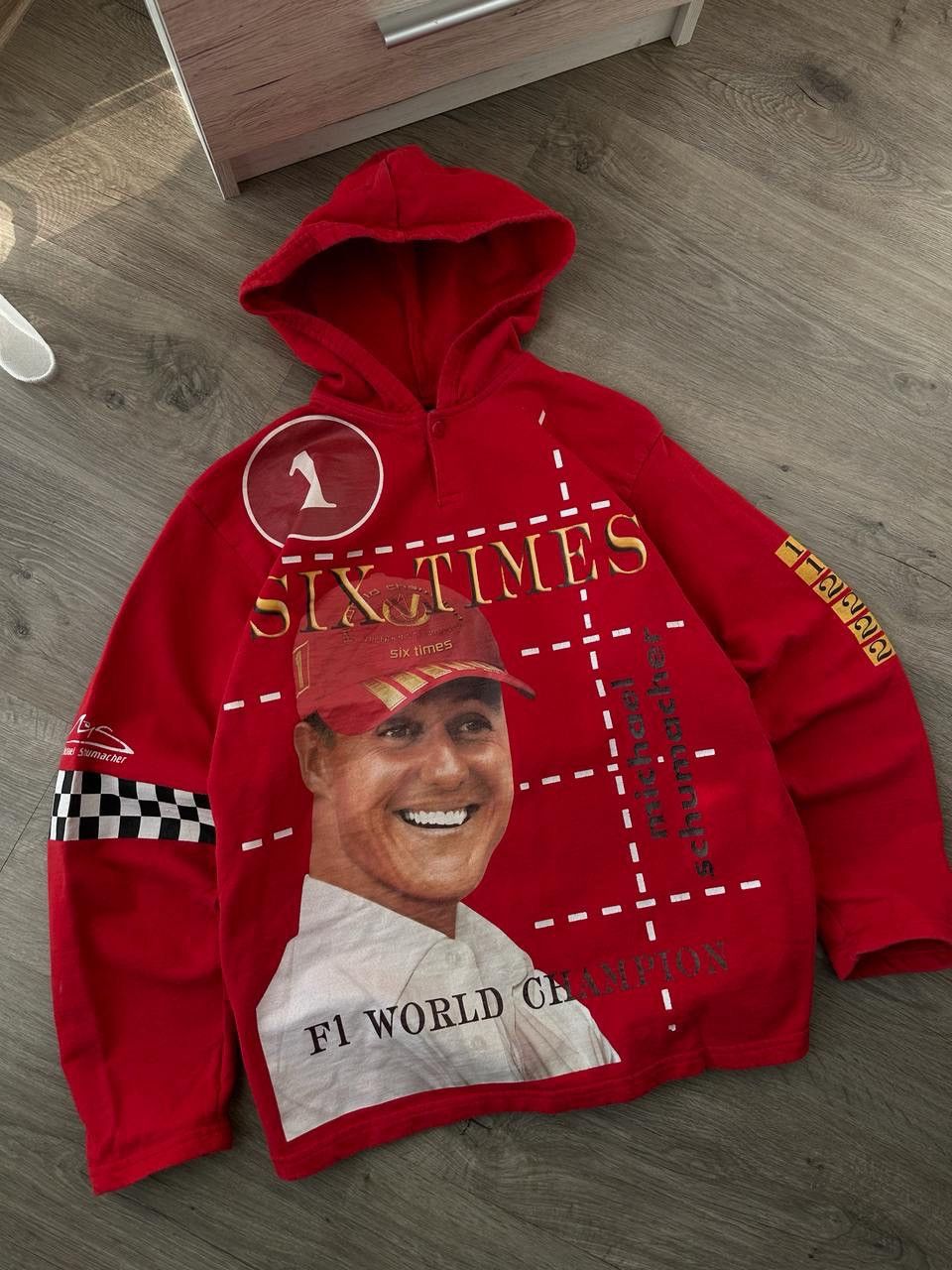 Formula 1 × Vintage Vintage Ferrari Michael Schumacher Racing Red Hoodie Size US M / EU 48-50 / 2 - 10 Thumbnail
