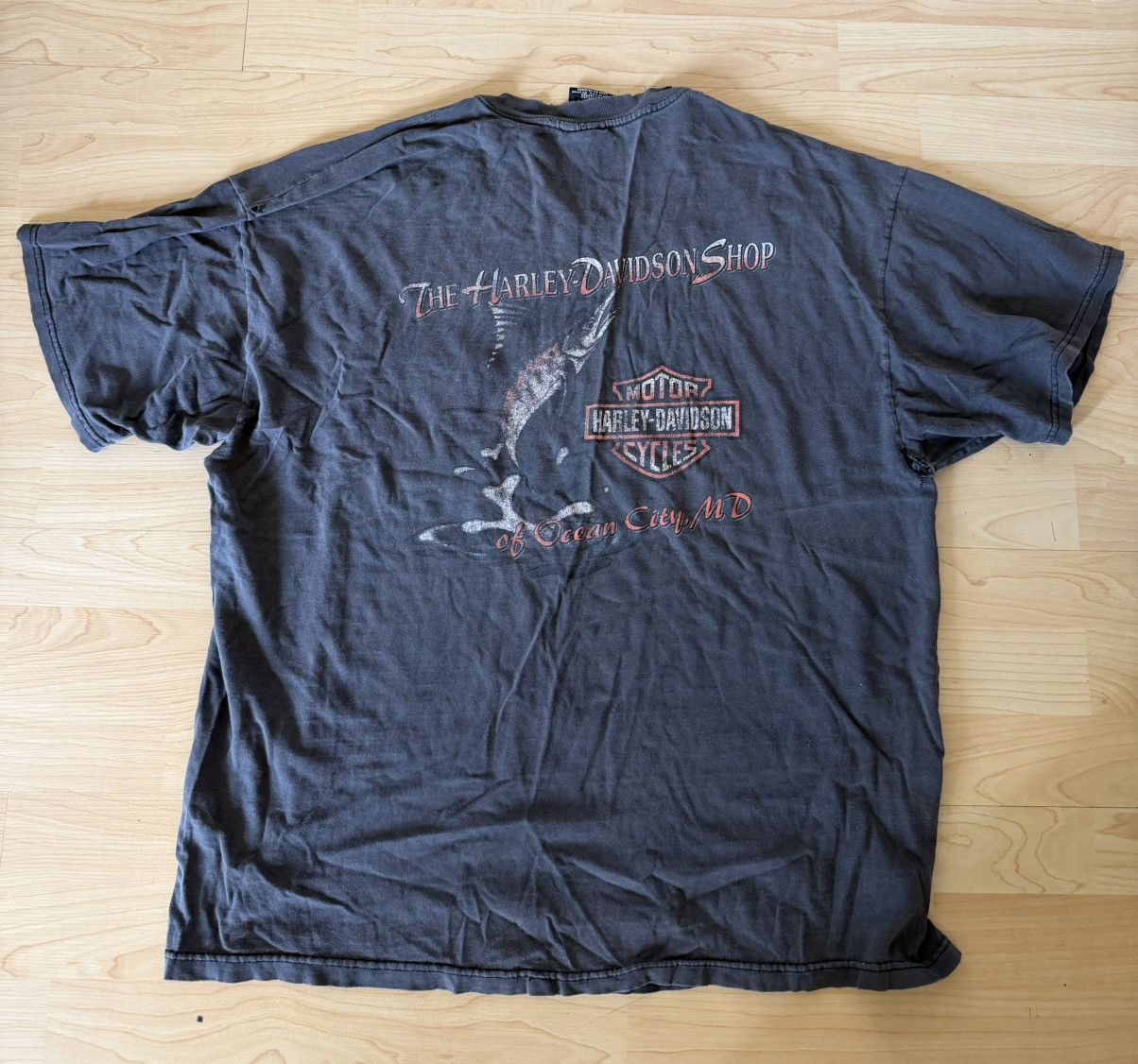 Harley Davidson Vintage 90s Harley Davidson T Shirt XL Great American Hawg Size US XL / EU 56 / 4 - 2 Thumbnail