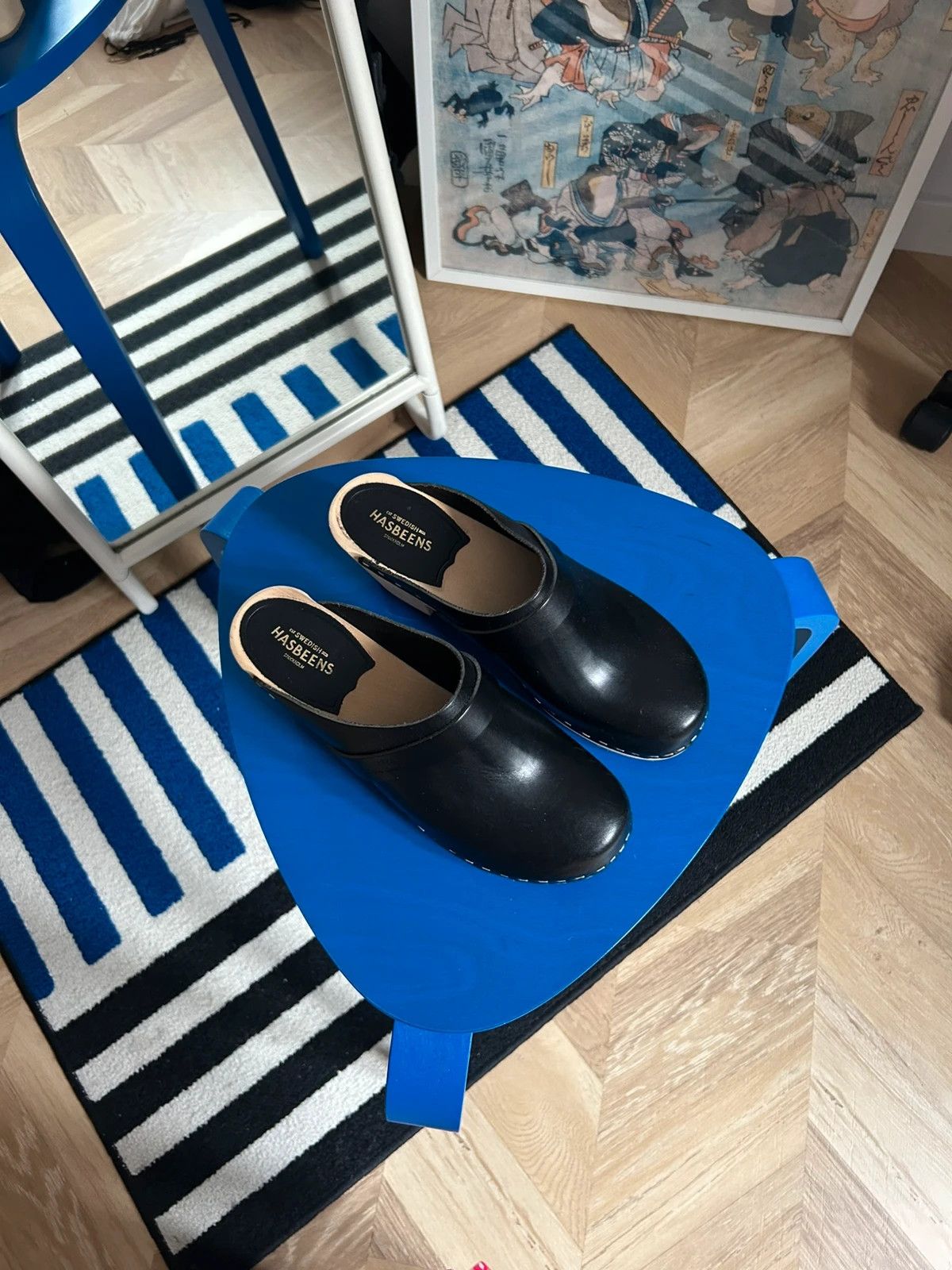 Swedish Hasbeens Swedish Hasbeens Black Classic Clogs Size US 7 / IT 37 - 6 Thumbnail