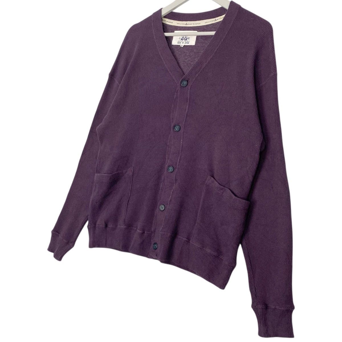 Vintage Vintage AR LIVRE Japan Cardigan Button Down Purple Size M Size US M / EU 48-50 / 2 - 2 Thumbnail