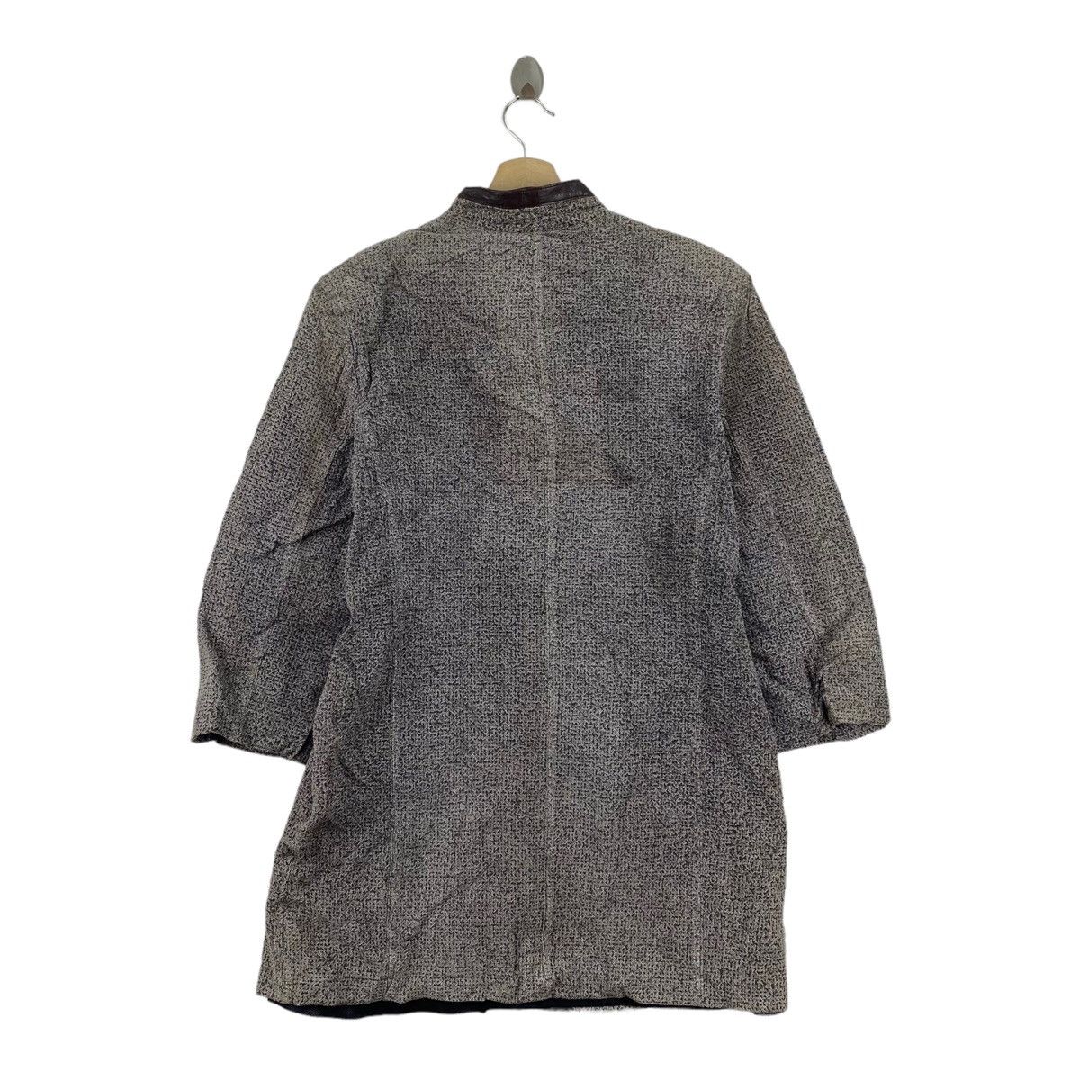 Balmain BALMAIN PARIS Brand Button Up Leather Wool Trench Coat Size US M / EU 48-50 / 2 - 2 Thumbnail