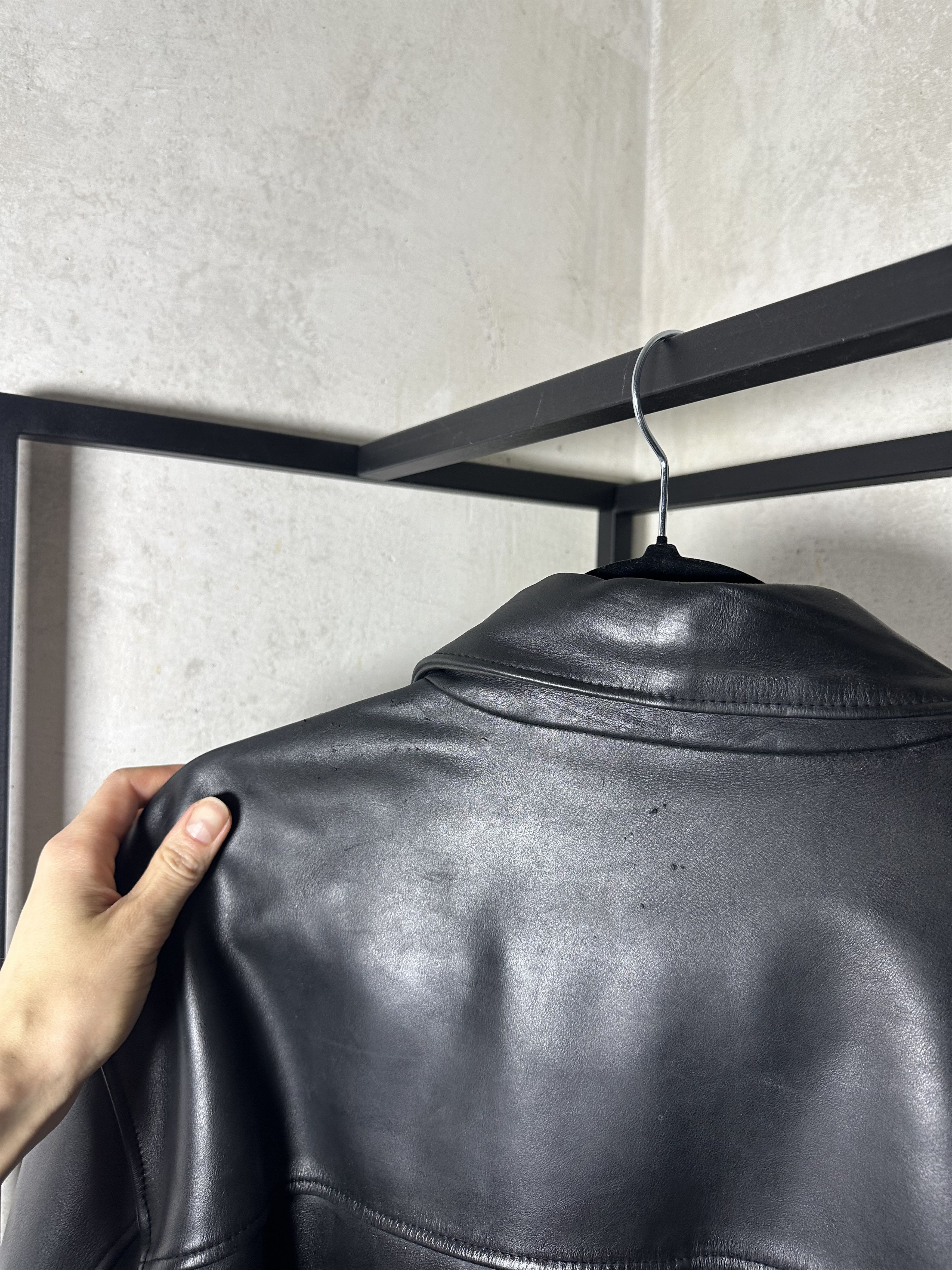 Genuine Leather 00s Vintage Leather Jacket Size US XL / EU 56 / 4 - 10 Thumbnail