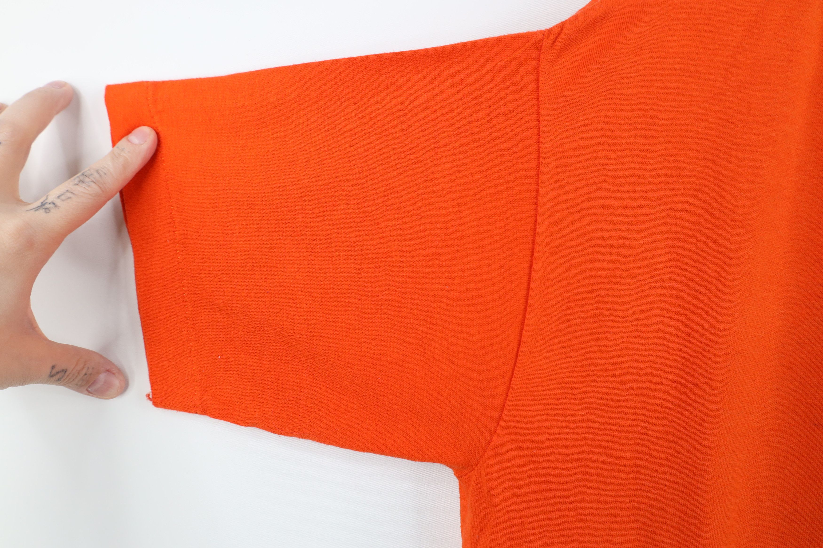 Vintage Vintage 70s Streetwear Buggie Boogie T-Shirt Orange USA Size US L / EU 52-54 / 3 - 7 Thumbnail