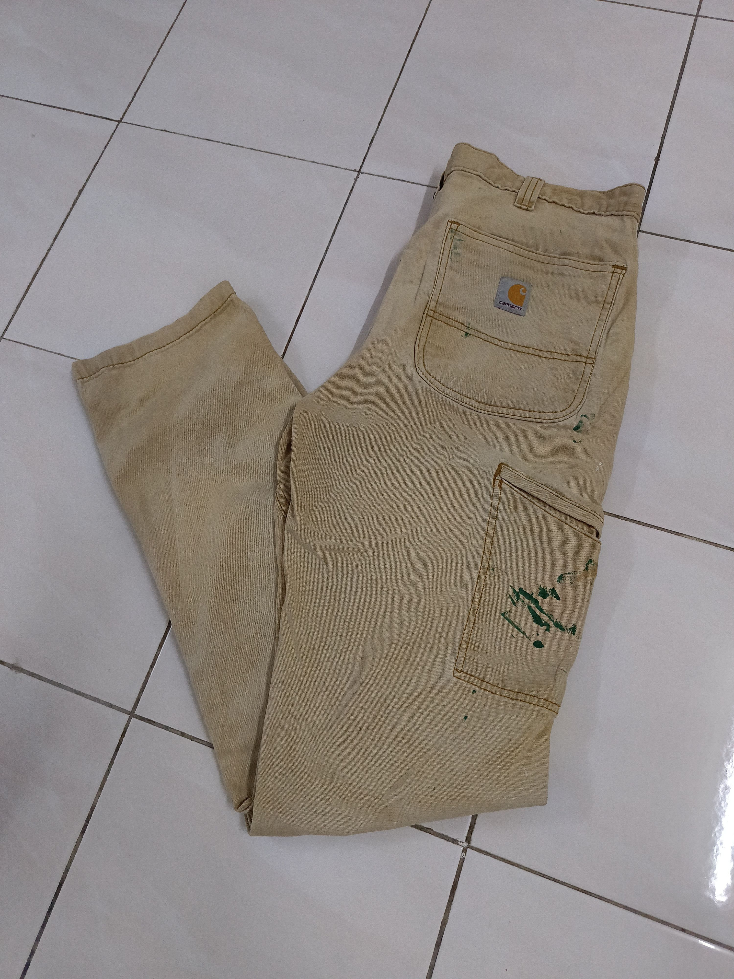 Beauty Beast × Carhartt Carhartt Double Knee Paint Splash Pants Size US 33 - 1 Thumbnail