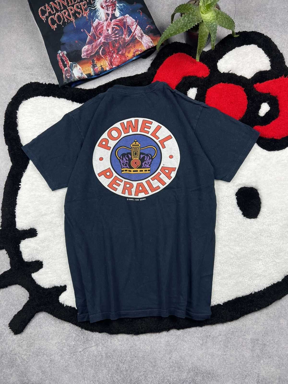 Supreme Vintage Supreme&Powell Peralta Crown Logo Y2K Tee Shirt Size US M / EU 48-50 / 2 - 7 Thumbnail
