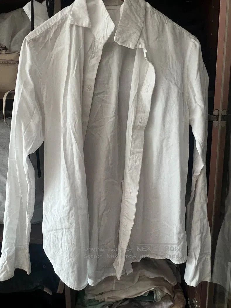 Yohji Yamamoto Yohji Yamamoto White Button-Up Shirt Size US L / EU 52-54 / 3 - 3 Thumbnail