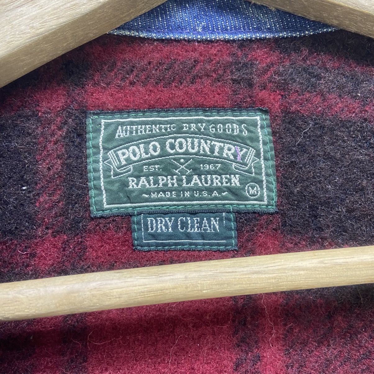 Polo Ralph Lauren Vintage Polo Country Ralph Lauren Denim Blanket Jacket Size US M / EU 48-50 / 2 - 24 Thumbnail