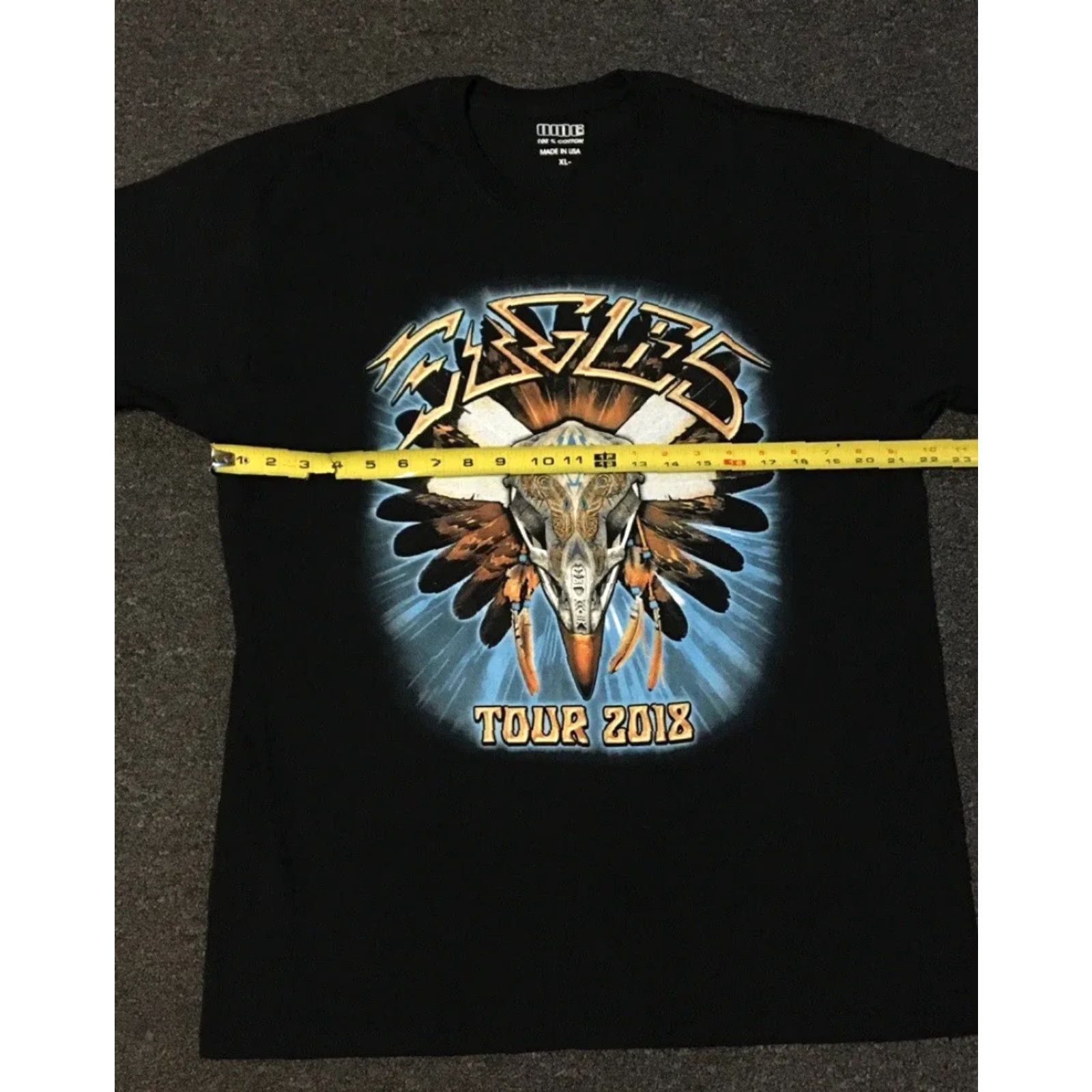Vintage VINTAGE Eagles 2018 Tour Shirt XL Concert Rock Band The Rolling Stones T-Shirt Men Black Short Sleeve 100% Cotton Graphic Tee Size US XL / EU 56 / 4 - 6 Thumbnail