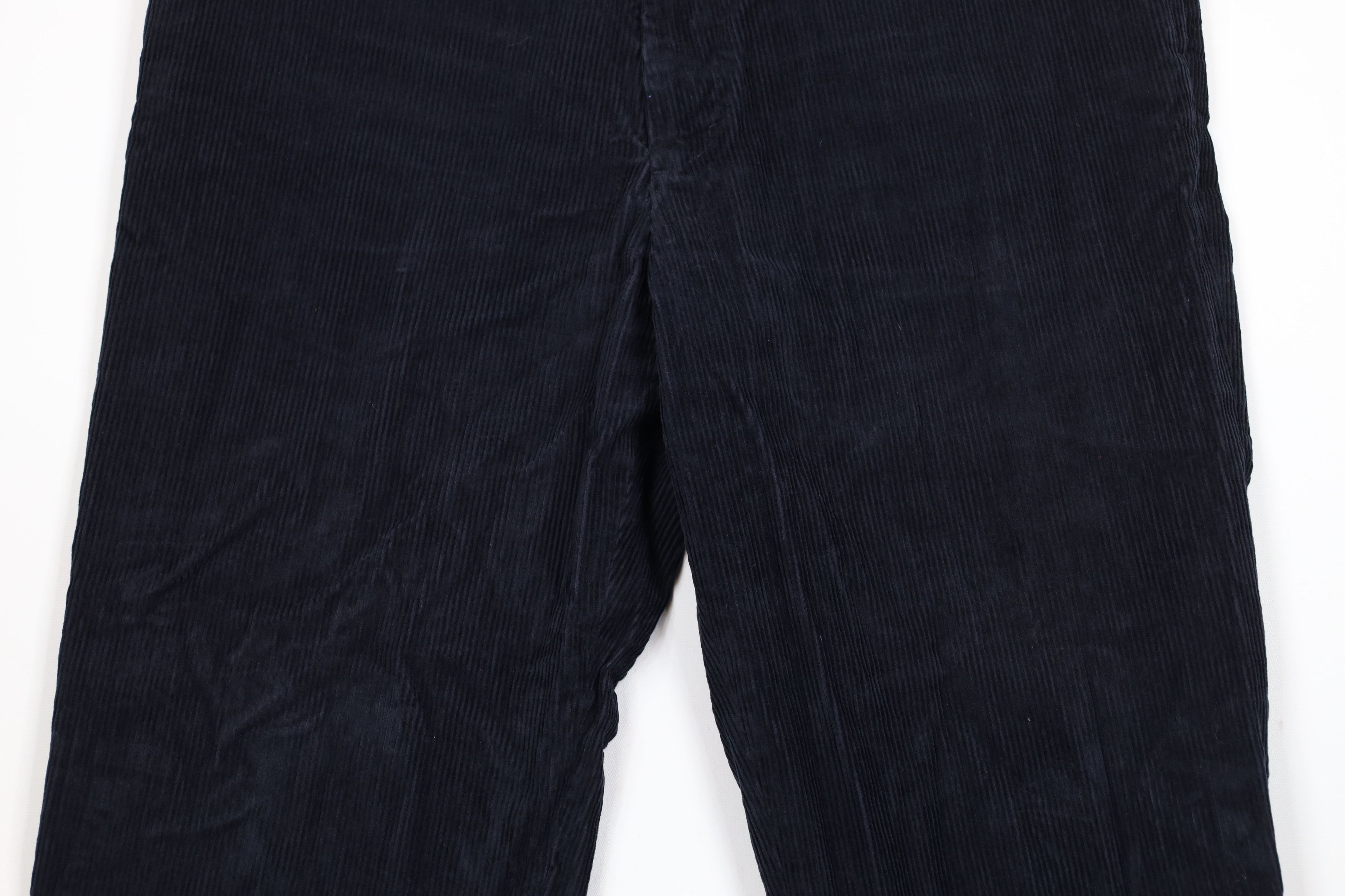 Nautica × Vintage Vintage 90s Nautica Wide Leg Corduroy Chino Pants Navy Blue Size US 40 / EU 56 - 3 Thumbnail