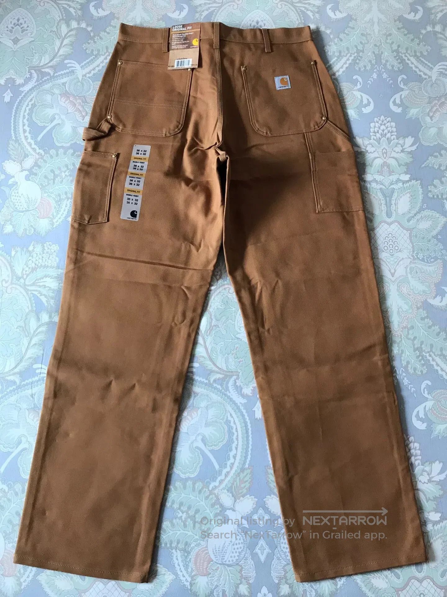 Carhartt Carhartt B01 BRN Work Pants W36L32. Size US 36 / EU 52 - 3 Thumbnail