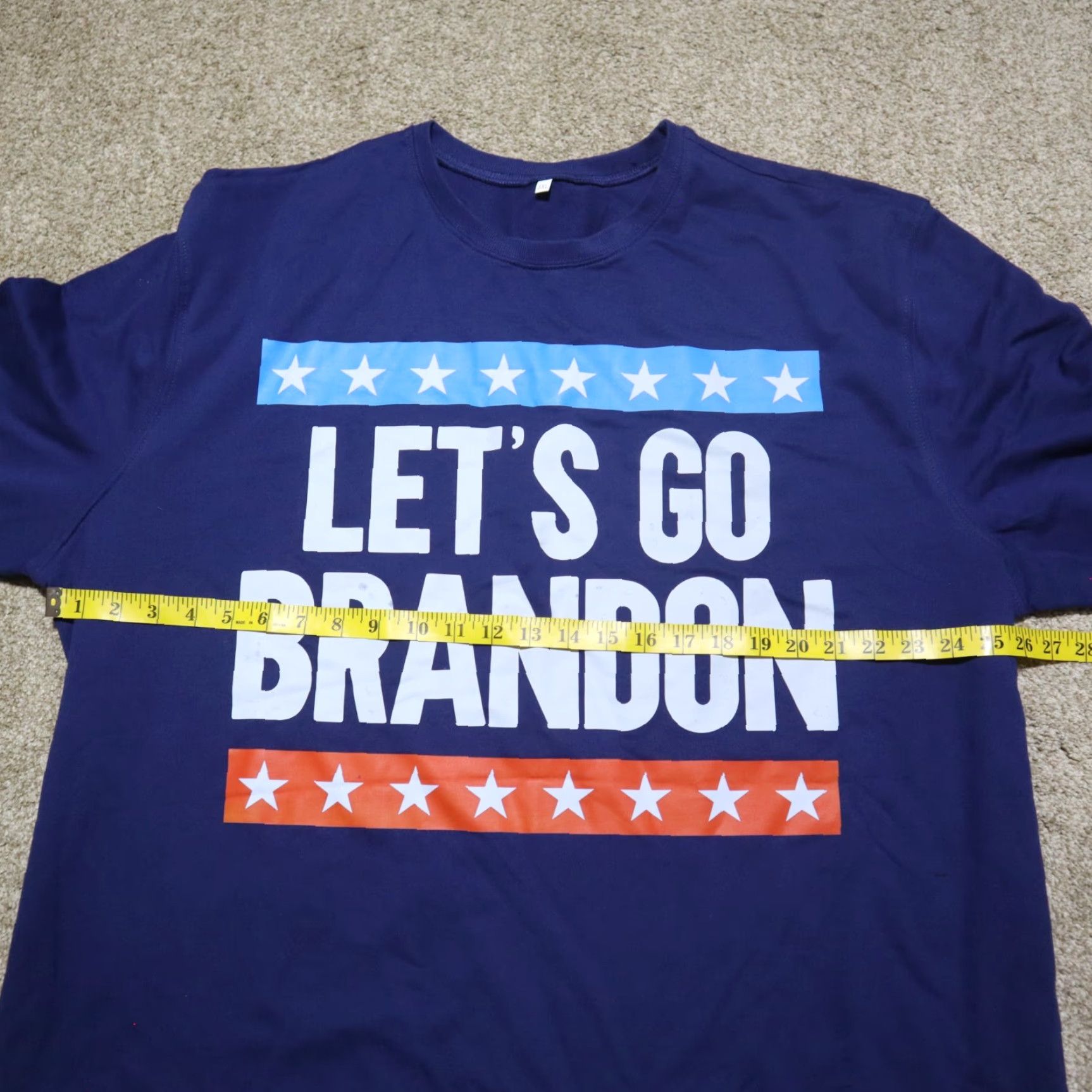 Vintage Let's Go Brandon Blue Sweater Men XL Hoodie Funny Gift Size US XL / EU 56 / 4 - 4 Thumbnail