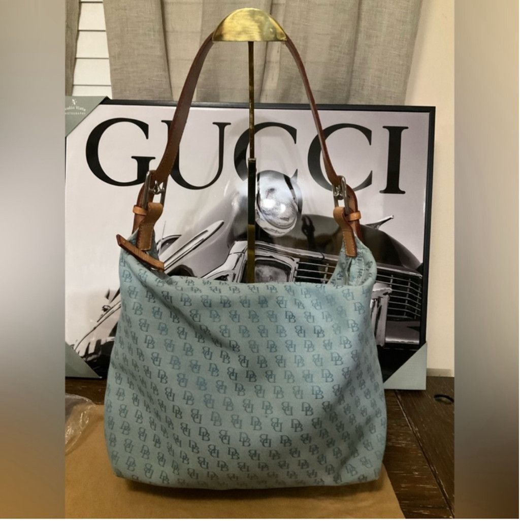 Dooney & Bourke Dooney & Bourke Light Blue Monogram Shoulder Bag | DB Logo Size ONE SIZE - 6 Thumbnail