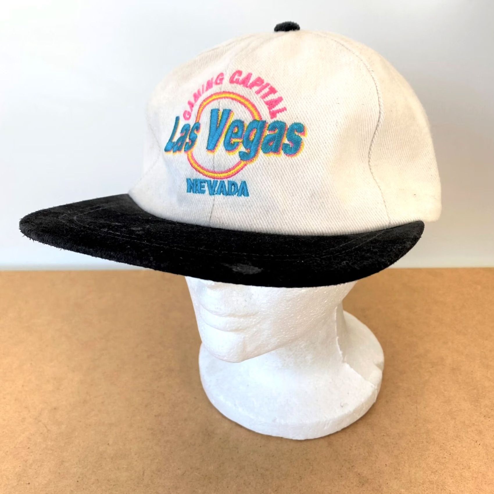 Vintage VINTAGE Unbranded Beiges Las Vegas 90s Gambling Bassball Cap Strapback Hat Unisex Adults One Size Beige Adjustable TWILL Hat Mens Womens Boys Girls Size ONE SIZE - 2 Thumbnail