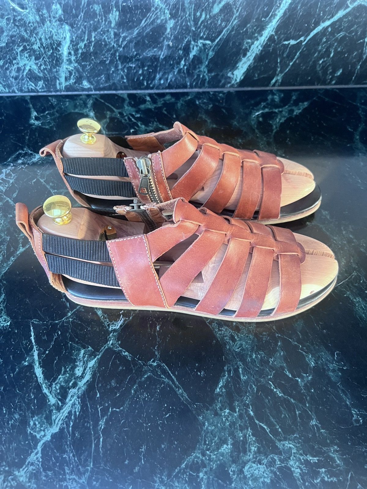 Acne Studios Acne GladiatorSandals Tour Low Brown Leather size 44 / 11 Size US 11 / EU 44 - 3 Thumbnail