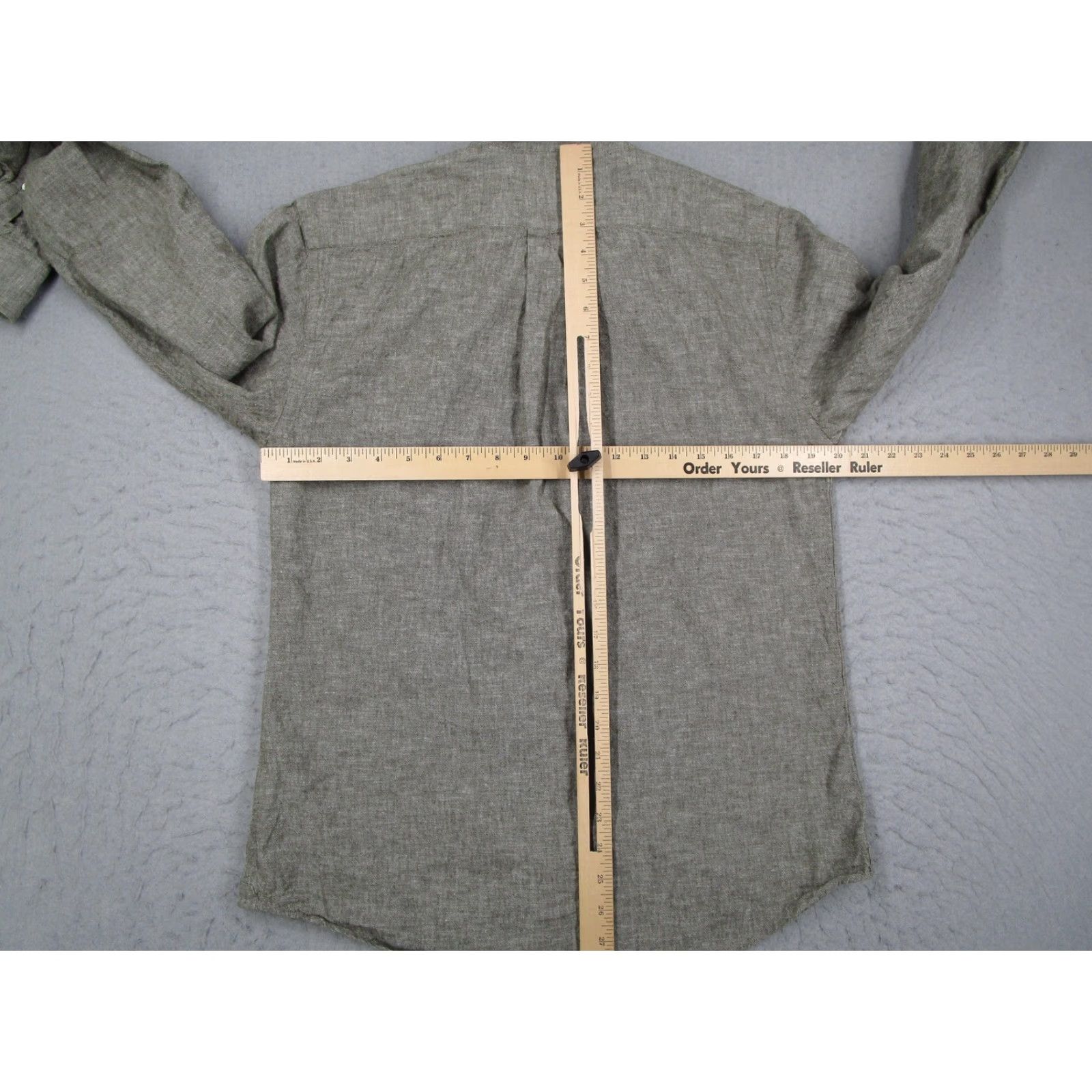 Apolis Apolis Shirt Mens Medium Gray Button-Down Long Sleeve Double Pocket 2SHWC101 Size US M / EU 48-50 / 2 - 6 Thumbnail