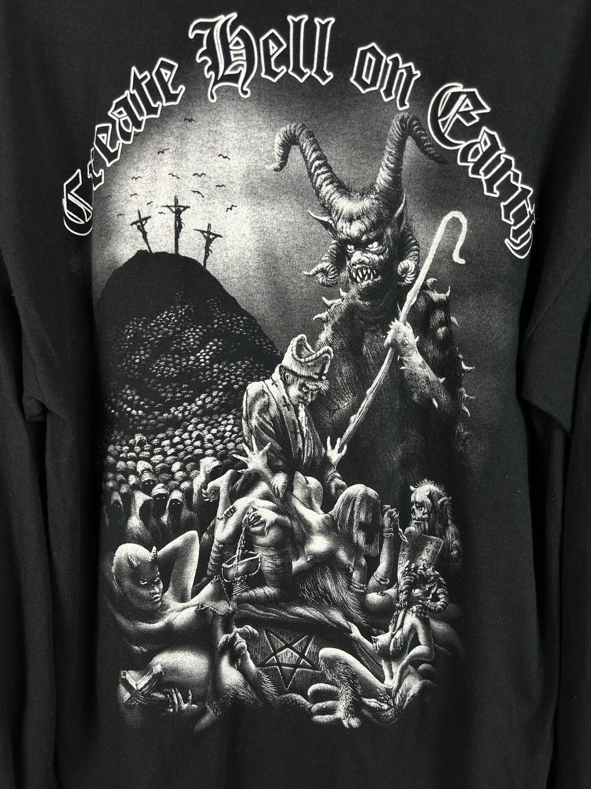 Band Tees 00s Belphegor The Sabbath Of Blood Blutsabbath Long Sleeve Size US L / EU 52-54 / 3 - 7 Thumbnail