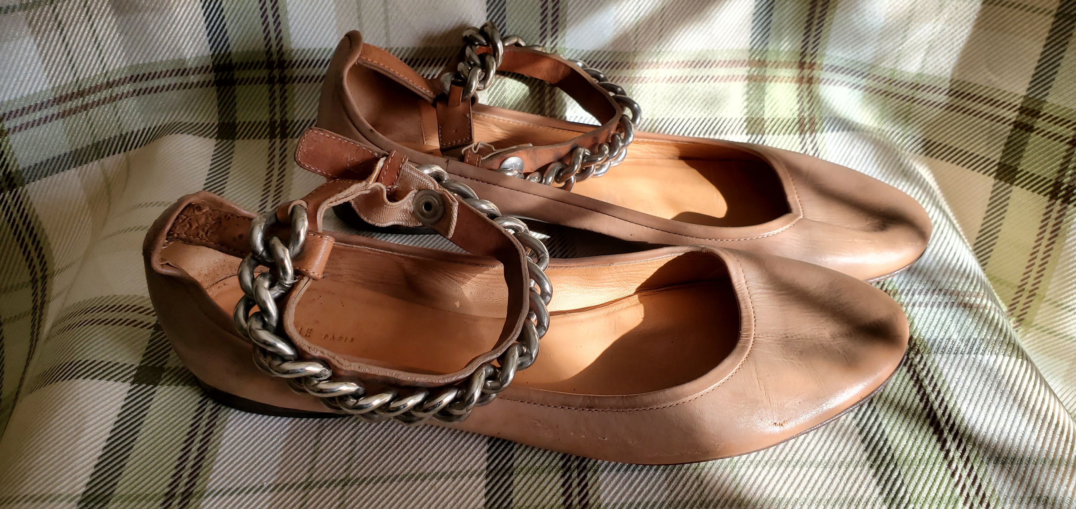 Celine Celine Brown Flat Leather Shoes Size US 8 / IT 38 - 4 Thumbnail