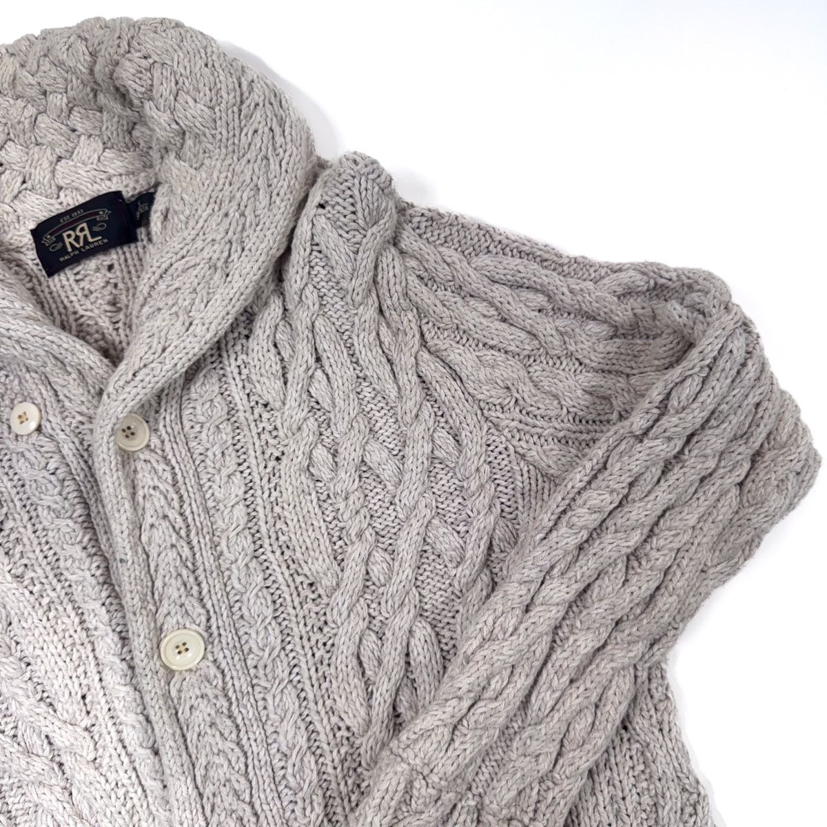 RRL Ralph Lauren RRL cotton-linen shawl collar cardigan size S Size US XXS / EU 40 - 5 Thumbnail