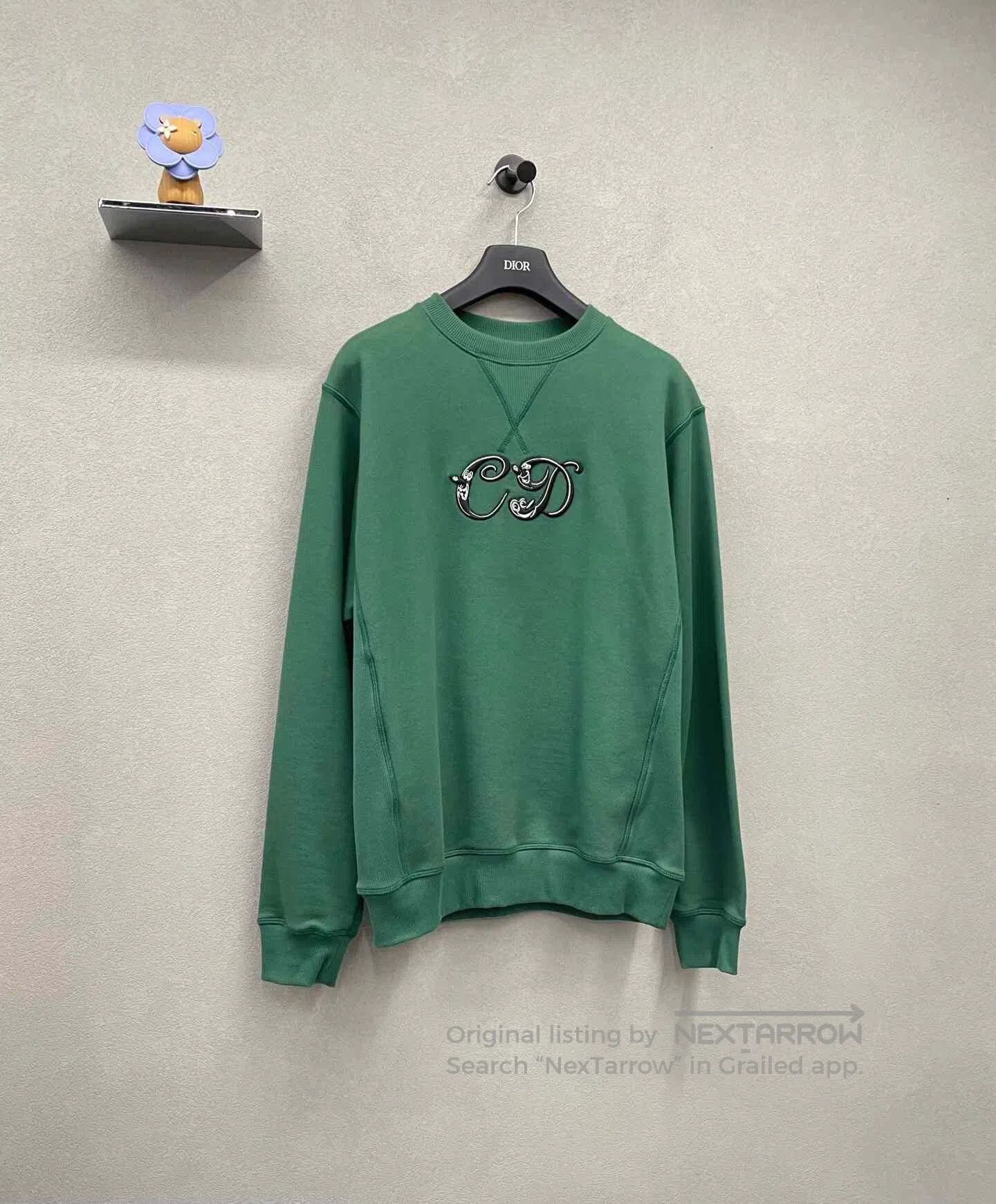 Dior DIOR Green Crewneck Sweatshirt. Size S / US 4 / IT 40 - 3 Thumbnail