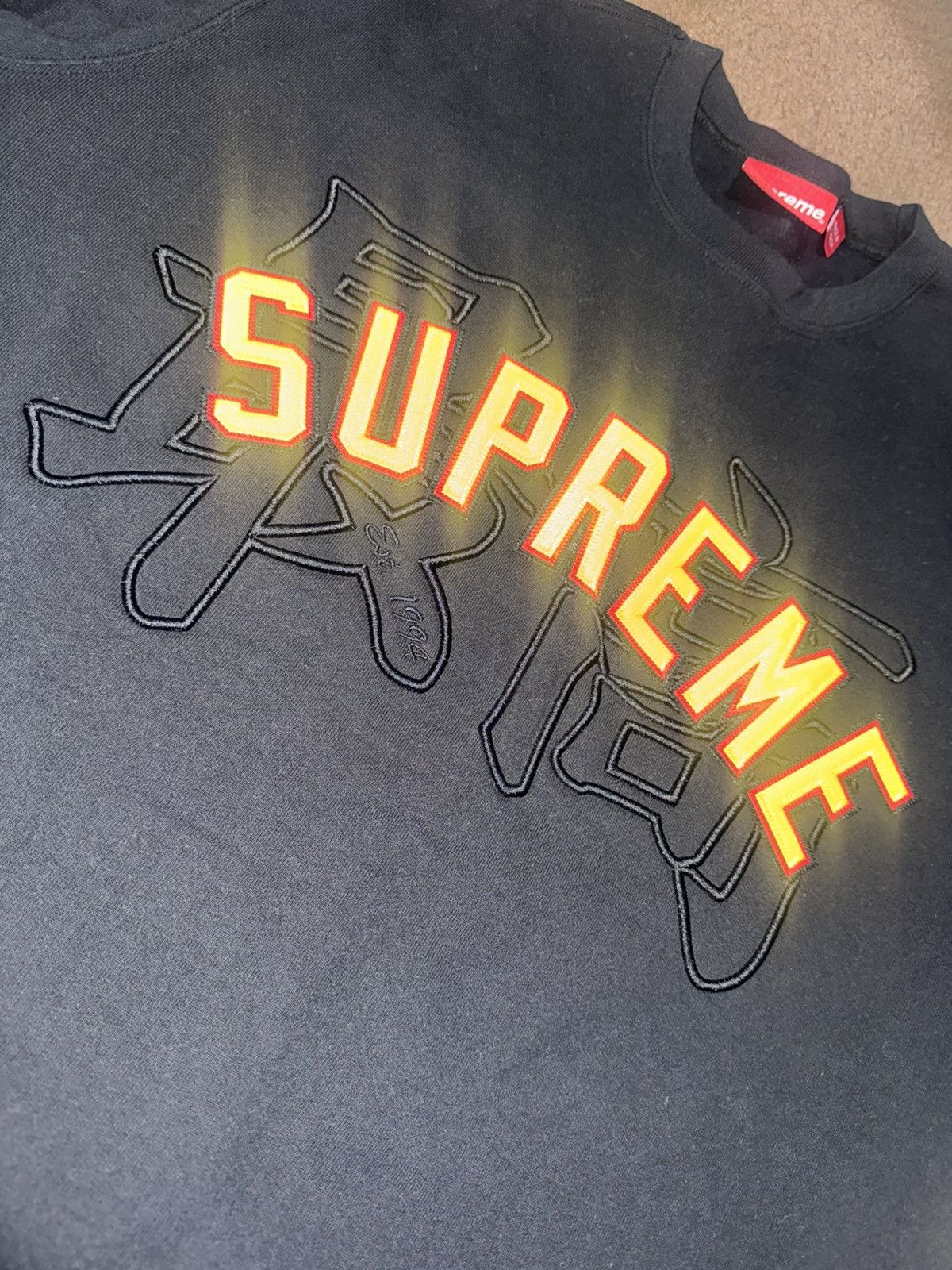 Supreme Supreme Kanji Logo Crewneck Size US L / EU 52-54 / 3 - 3 Thumbnail