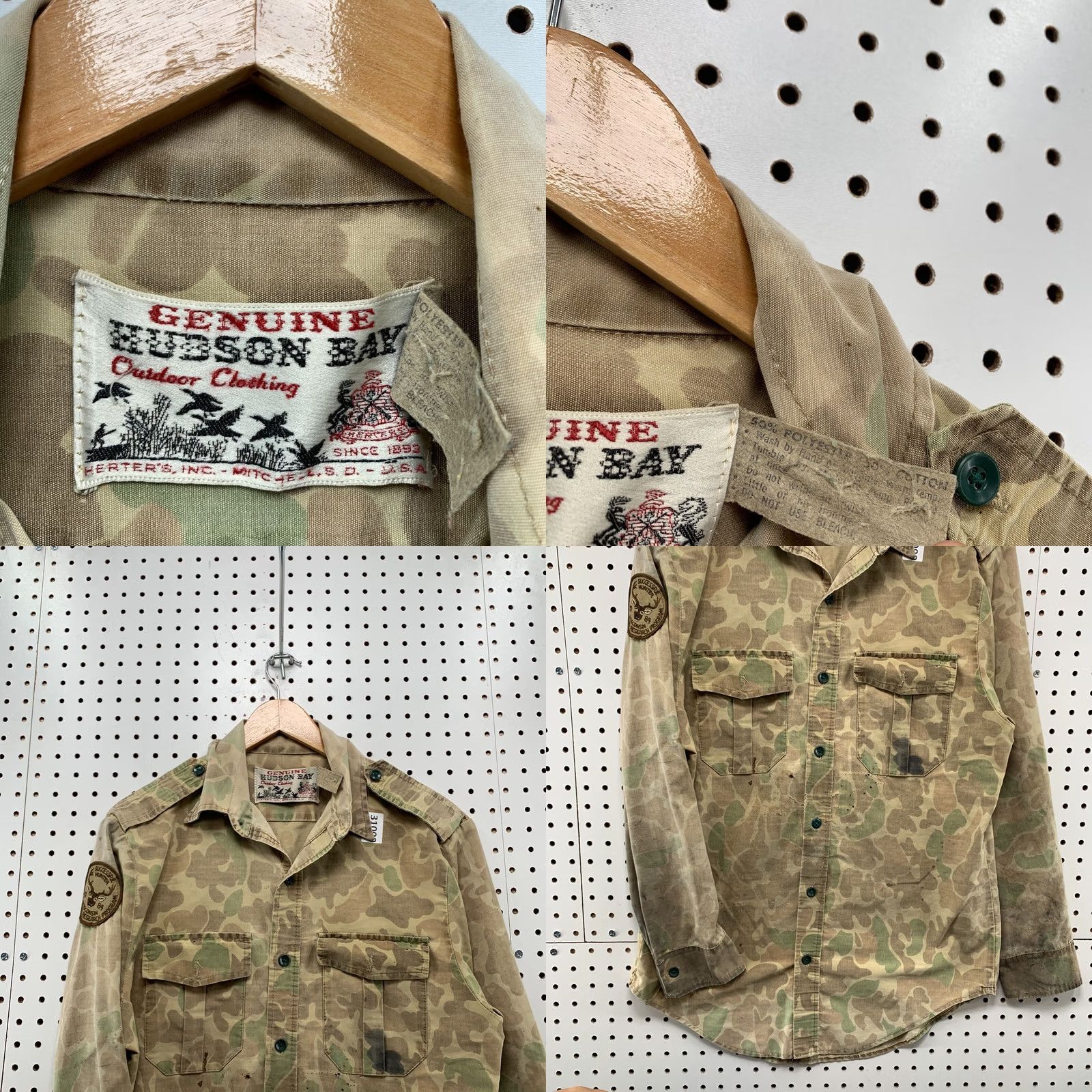 Vintage VINTAGE Hudson Bay Hunting Camo Button Shirt Mens Medium 80s Outdoor Distressed Size US M / EU 48-50 / 2 - 9 Thumbnail