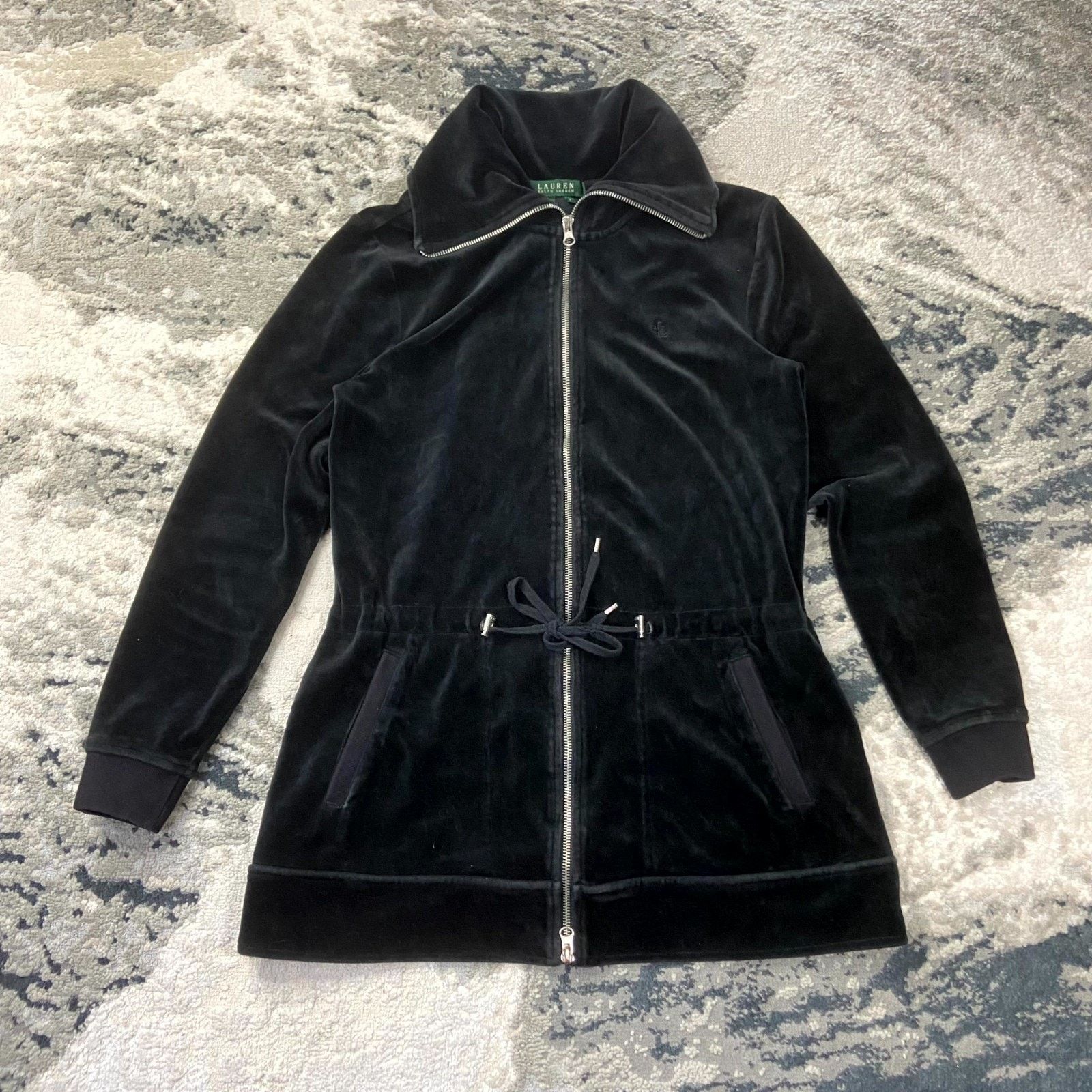 Lauren Ralph Lauren Lauren Ralph Lauren Jacket Women M Black Cotton Velour Full Size M / US 6-8 / IT 42-44 - 1 Thumbnail