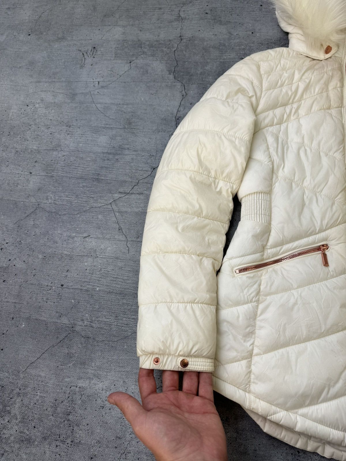 Barbour Vintage Barbour Fur Faux Down Jacket IfSixWasNine Y2K Size S / US 4 / IT 40 - 6 Thumbnail